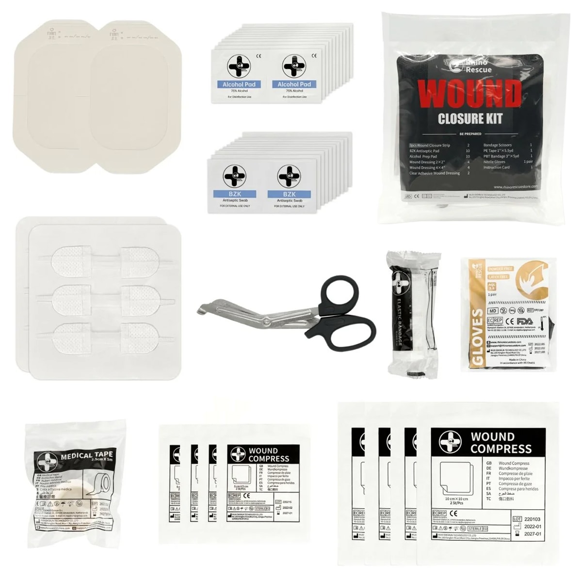 Rhino Rescue Wound Closure Kit Haavanhoitosarja