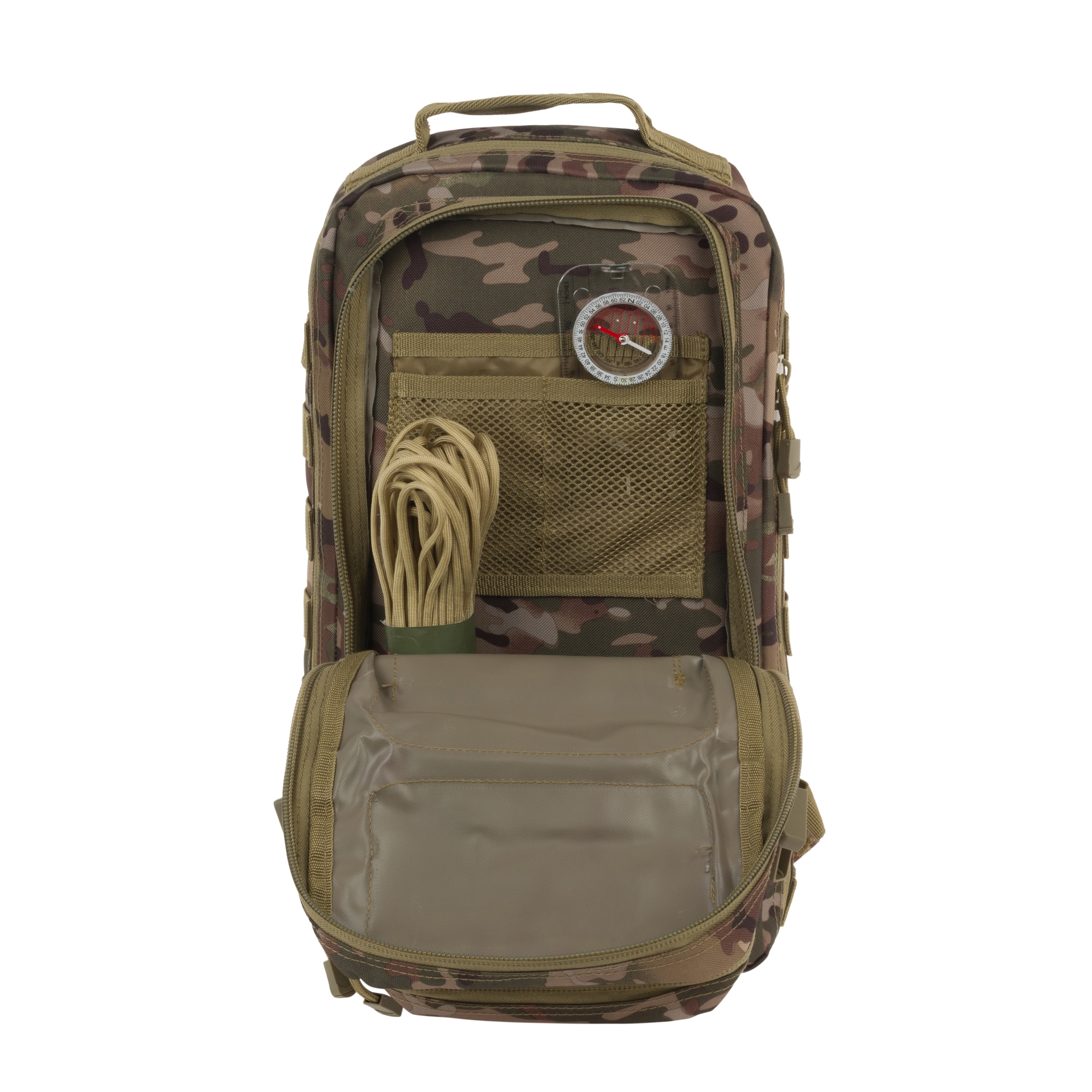 Brandit Assault Pack Medium 25 l Reppu - Arid MC Camo