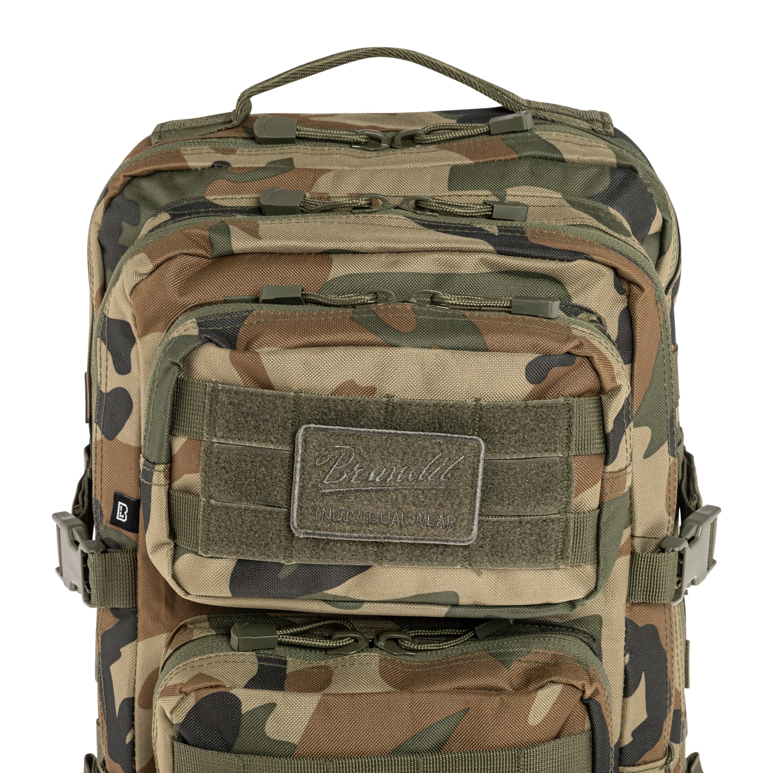 Brandit Assault Pack Large Reppu 40 l - Woodland