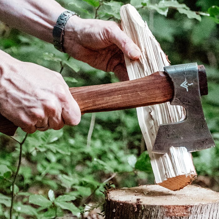 Njord Snida Damast Keskikokoinen Kirves - Medium
