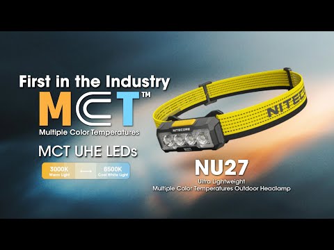 Nitecore NU27 Otsalamppu 600 lumen - Black