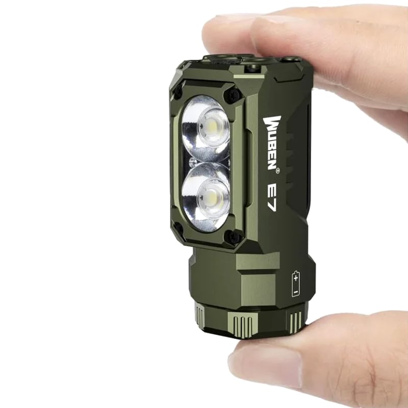 Wuben E7 Taskulamppu 1800 lumenia - Green