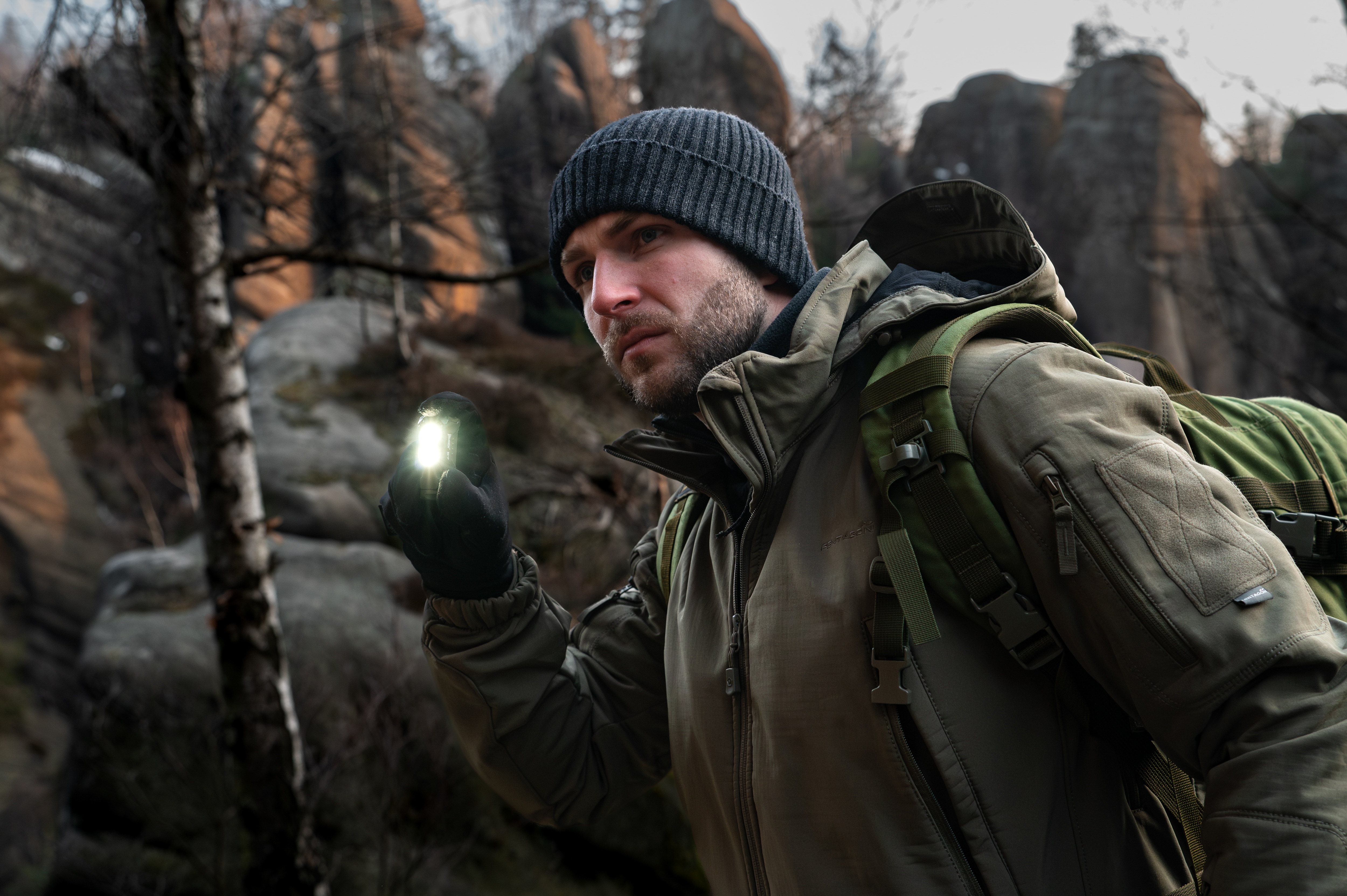 Wuben E7 Taskulamppu 1800 lumenia - Green