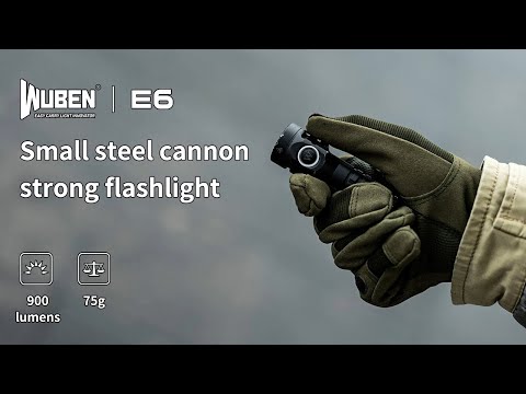 Wuben E6 Taskulamppu 900 lumen - Black