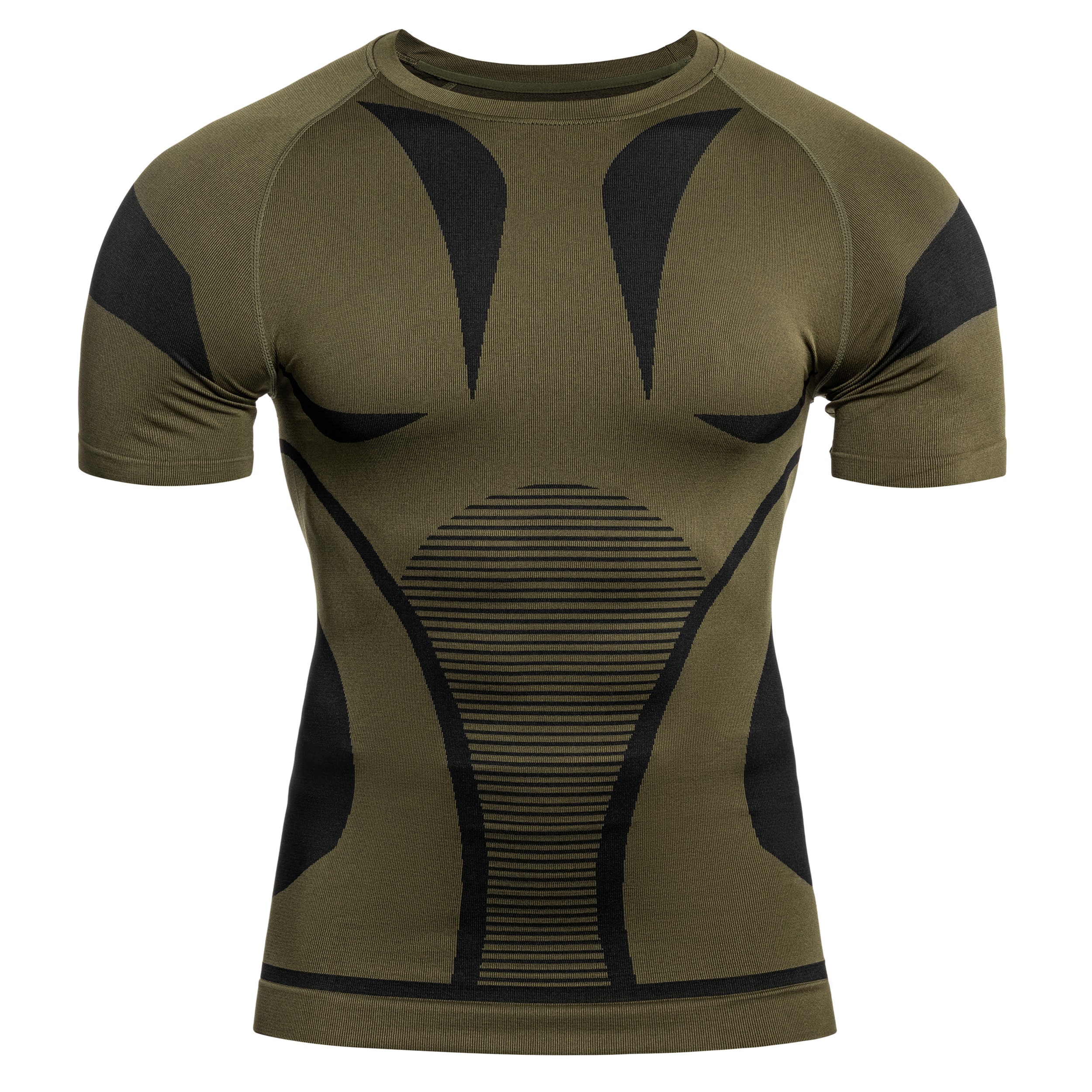 Mil-Tec 4-Way Stretch Performance lyhyt tekninen alusasu - Olive