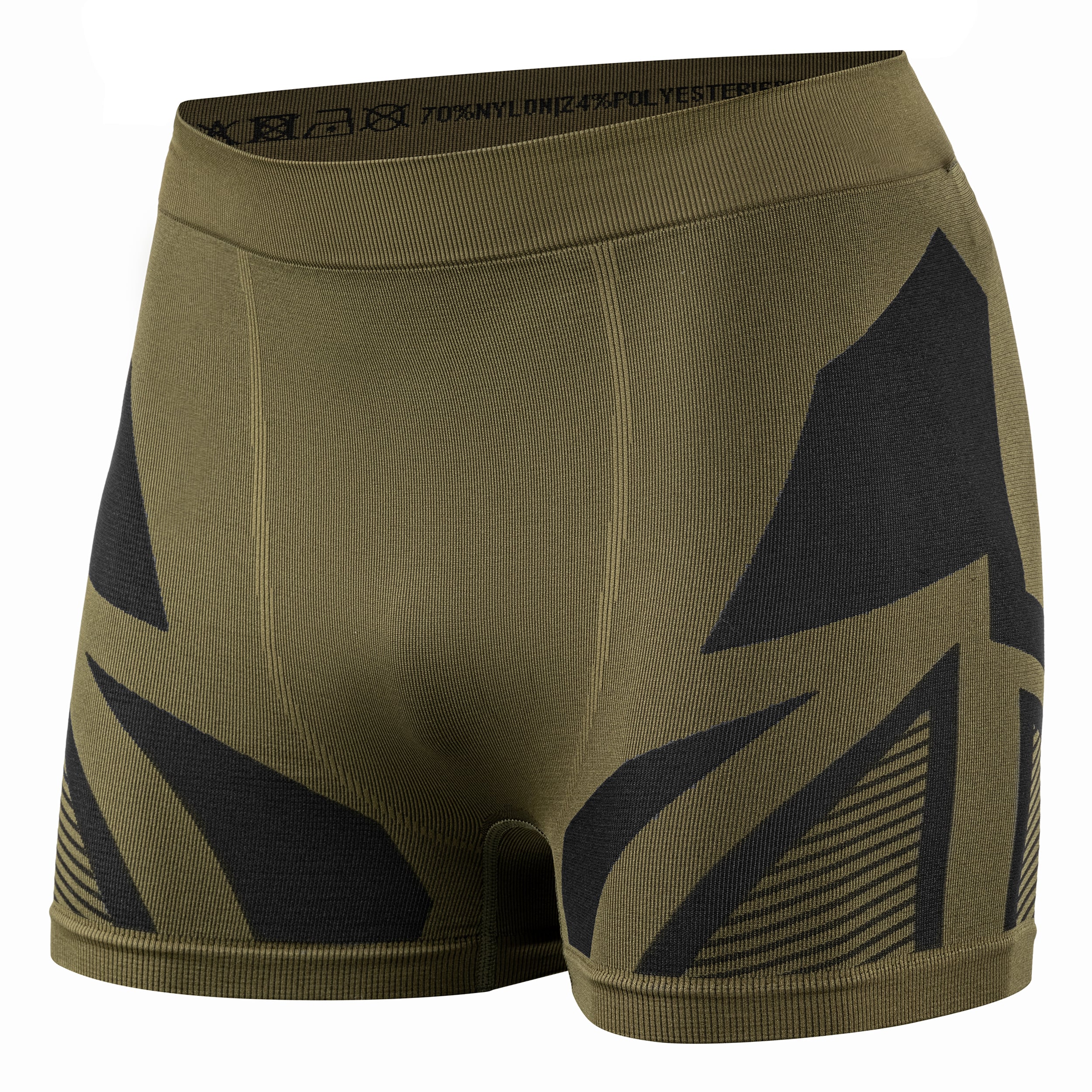 Mil-Tec 4-Way Stretch Performance lyhyt tekninen alusasu - Olive