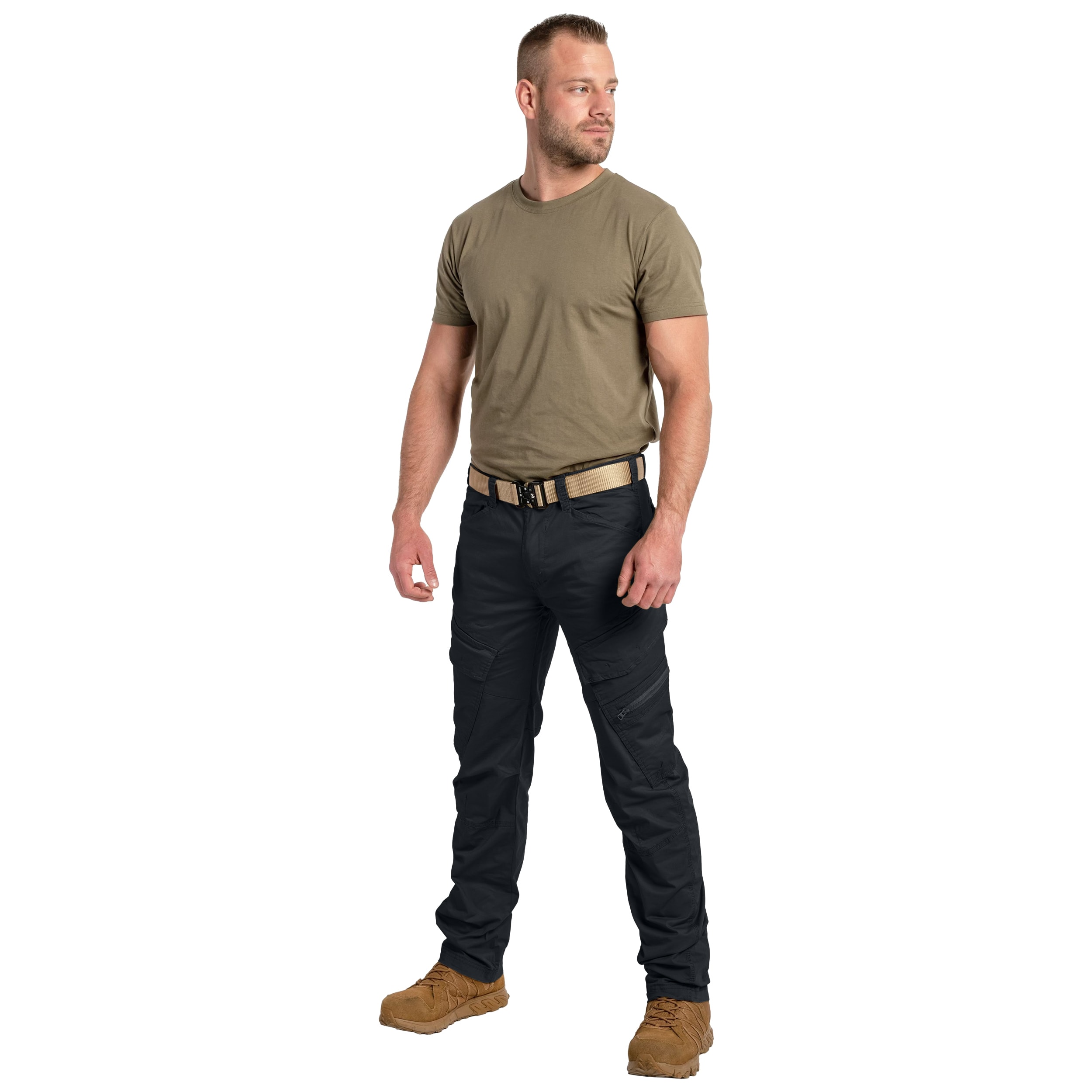 Brandit Adven Slim Fit Housut - Black