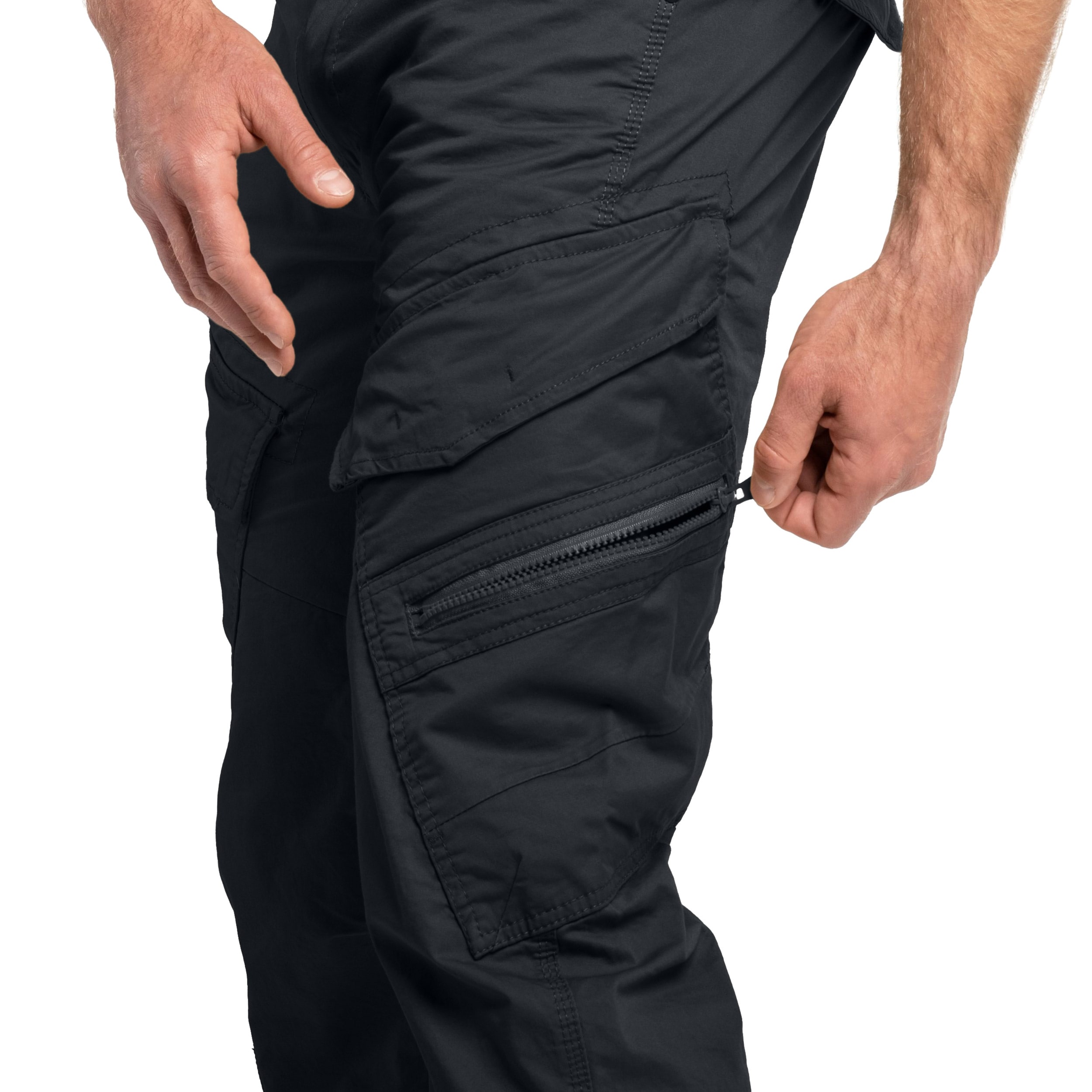 Brandit Adven Slim Fit Housut - Black