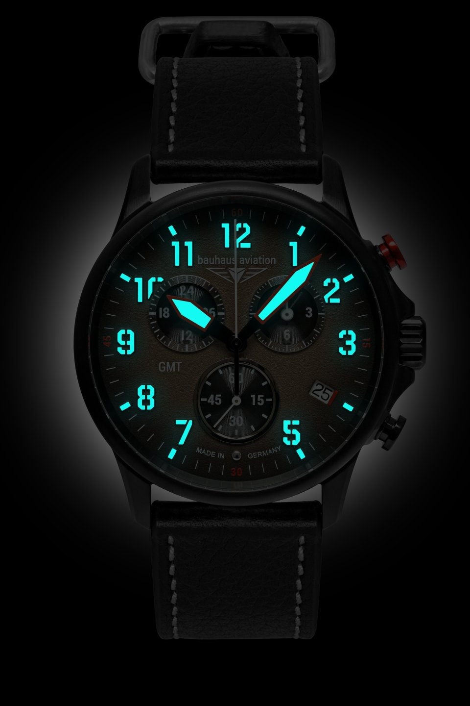 Bauhaus Aviation Quartz 28861 Kello - Black