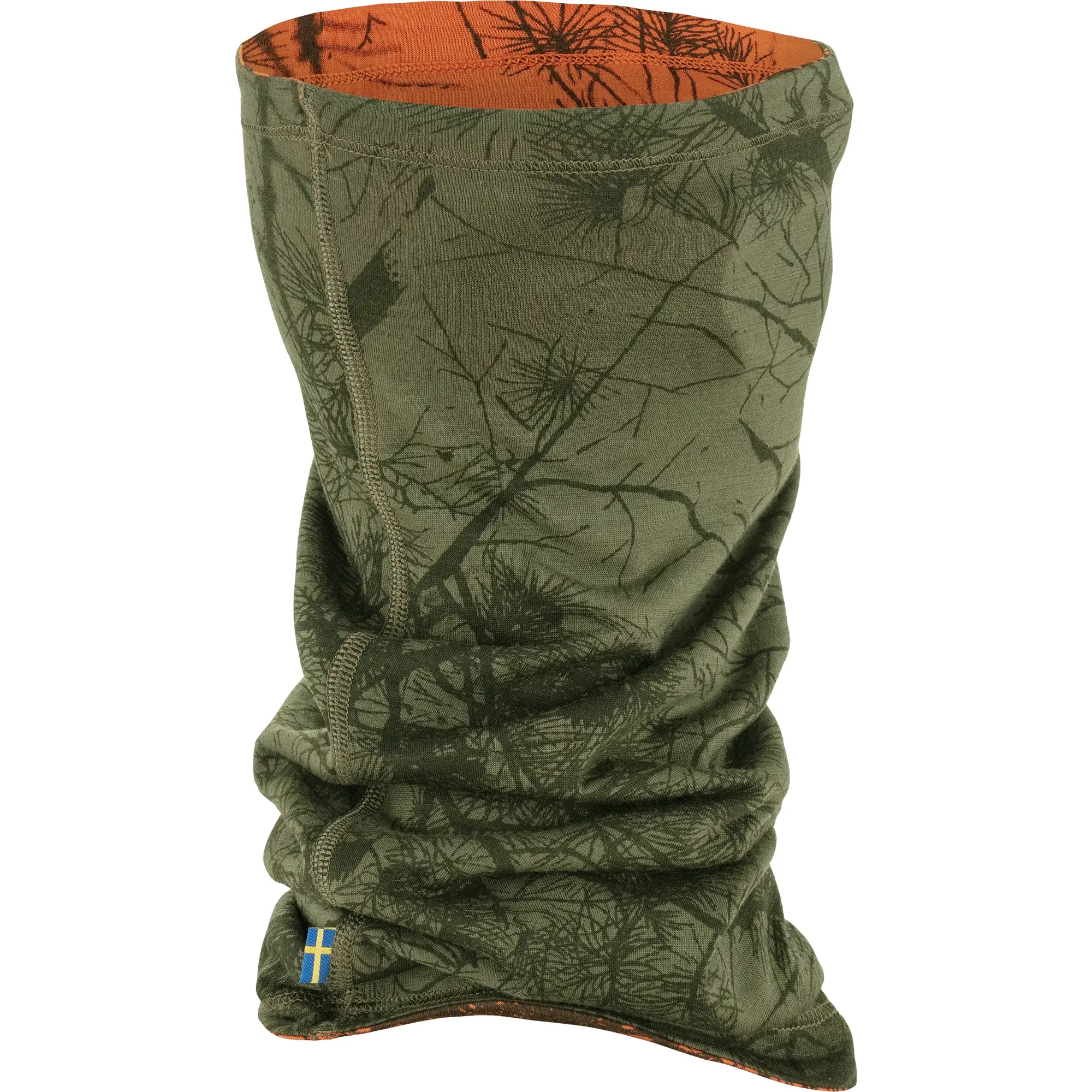 Fjallraven Lappland Neck Gaiter - Green Camo-Orange/Multi Camo Suojahuivi