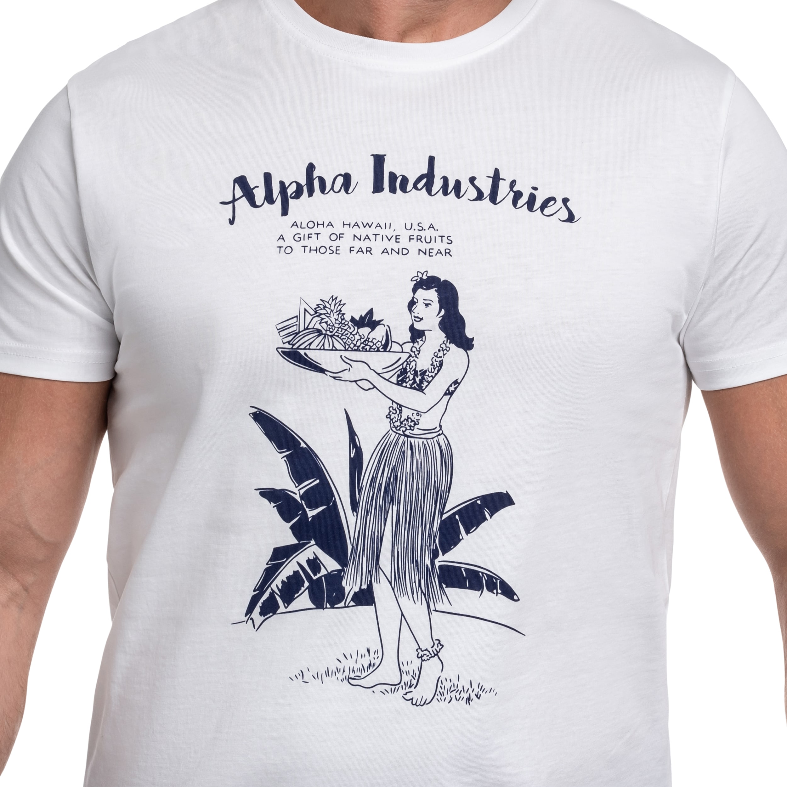 Alpha Industries Hawaii T-paita - White