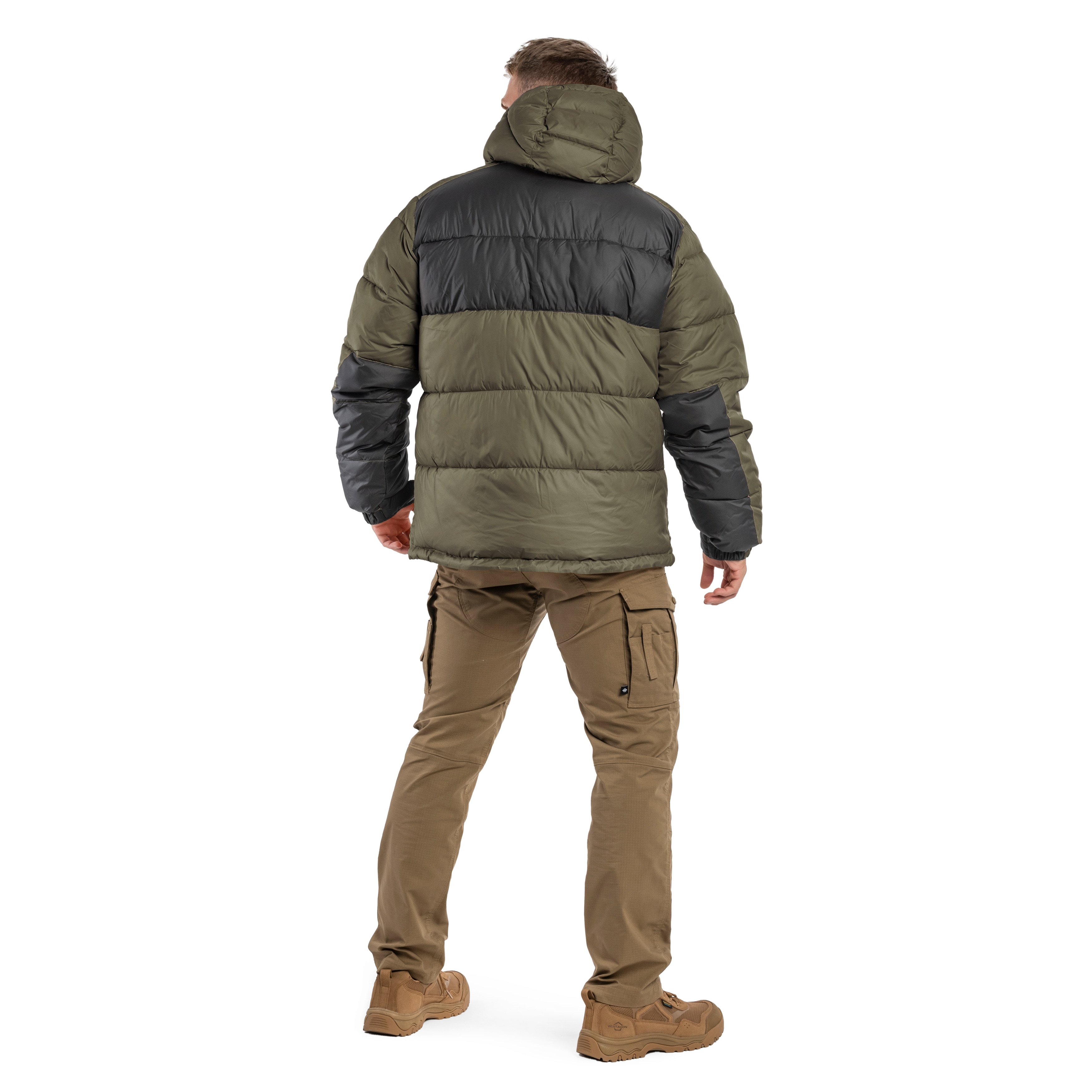 Columbia Pike Lake II Hooded Puffer Takki - Stone Green/Shark