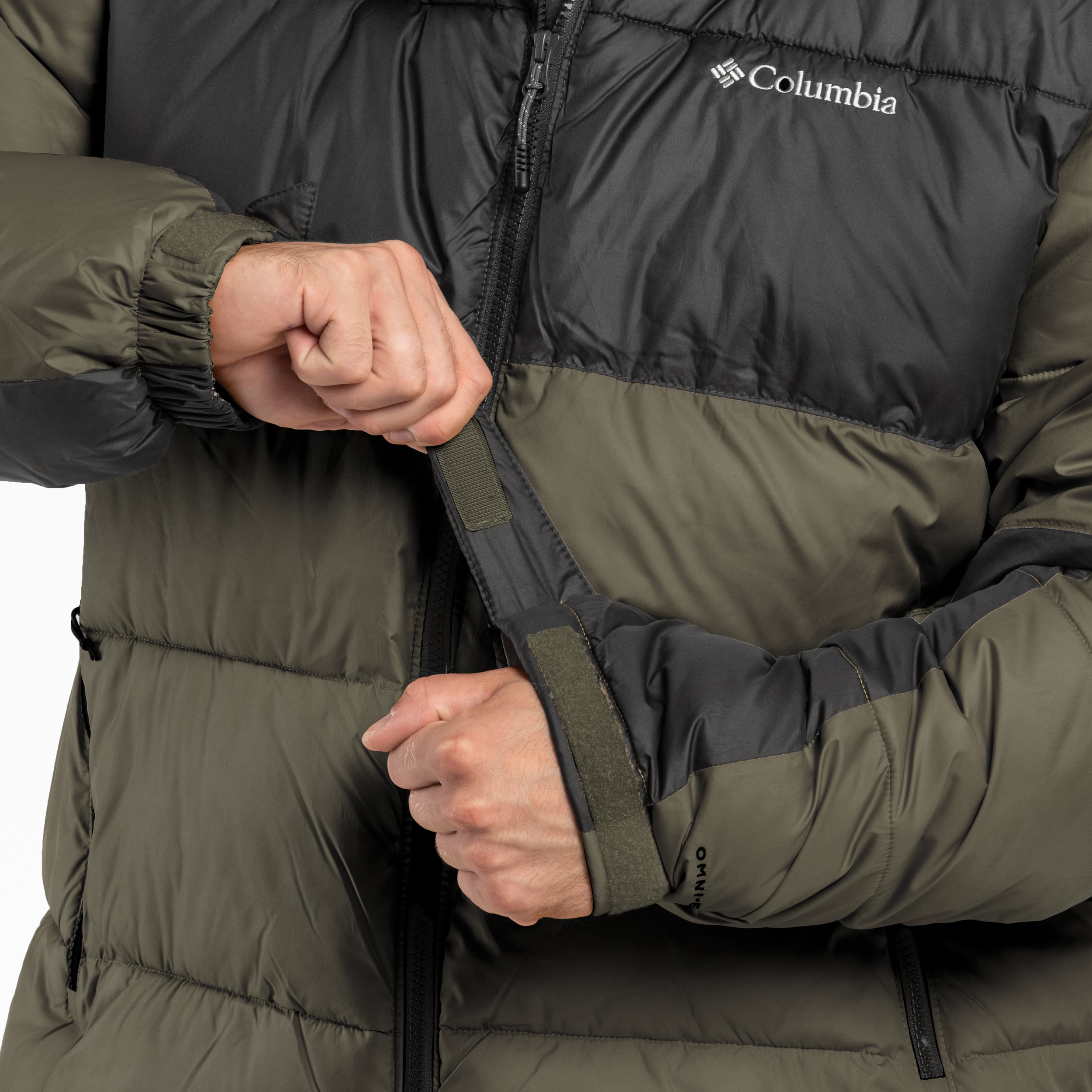 Columbia Pike Lake II Hooded Puffer Takki - Stone Green/Shark