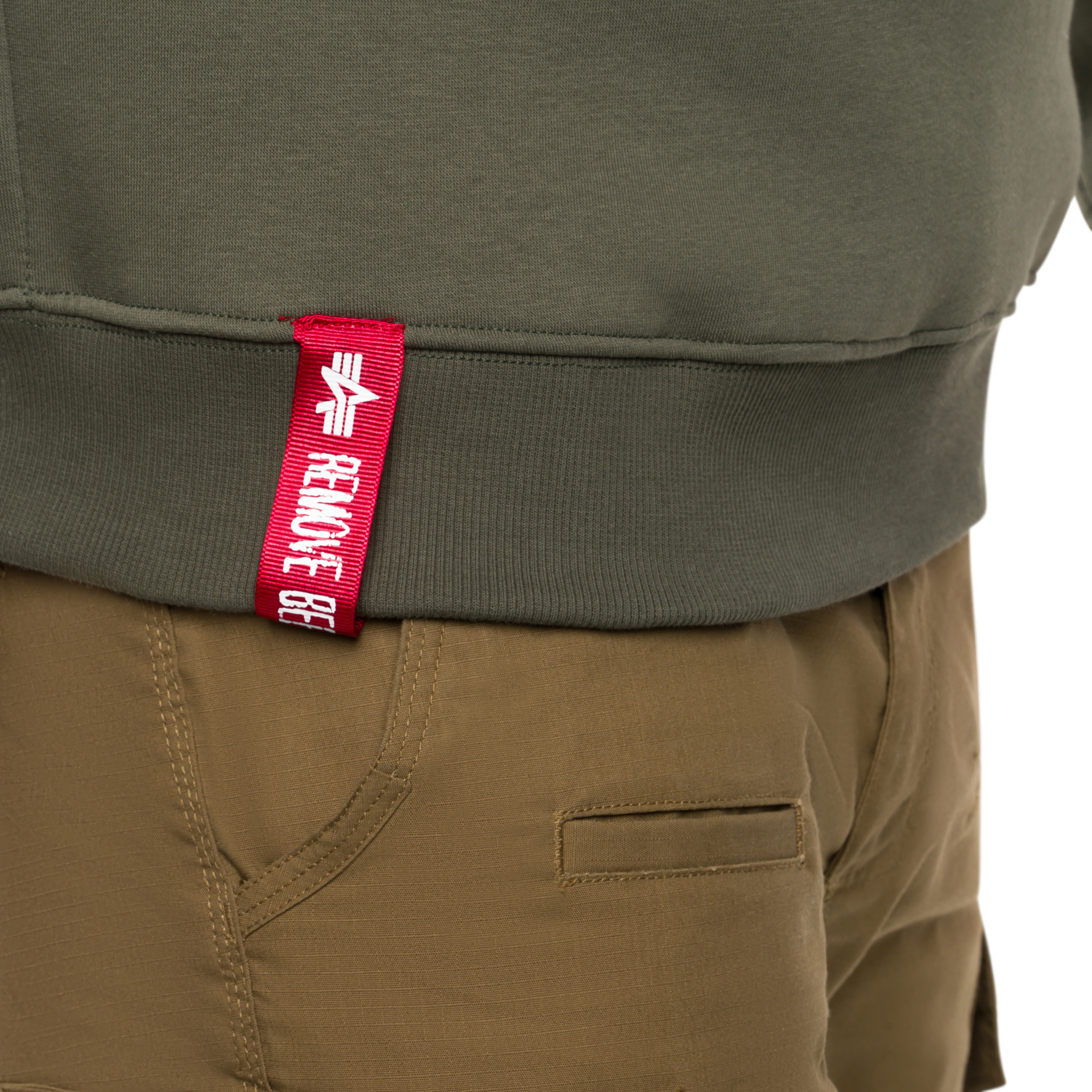 Alpha Industries Basic Sweater Small Logo Collegepaita - Dark Olive