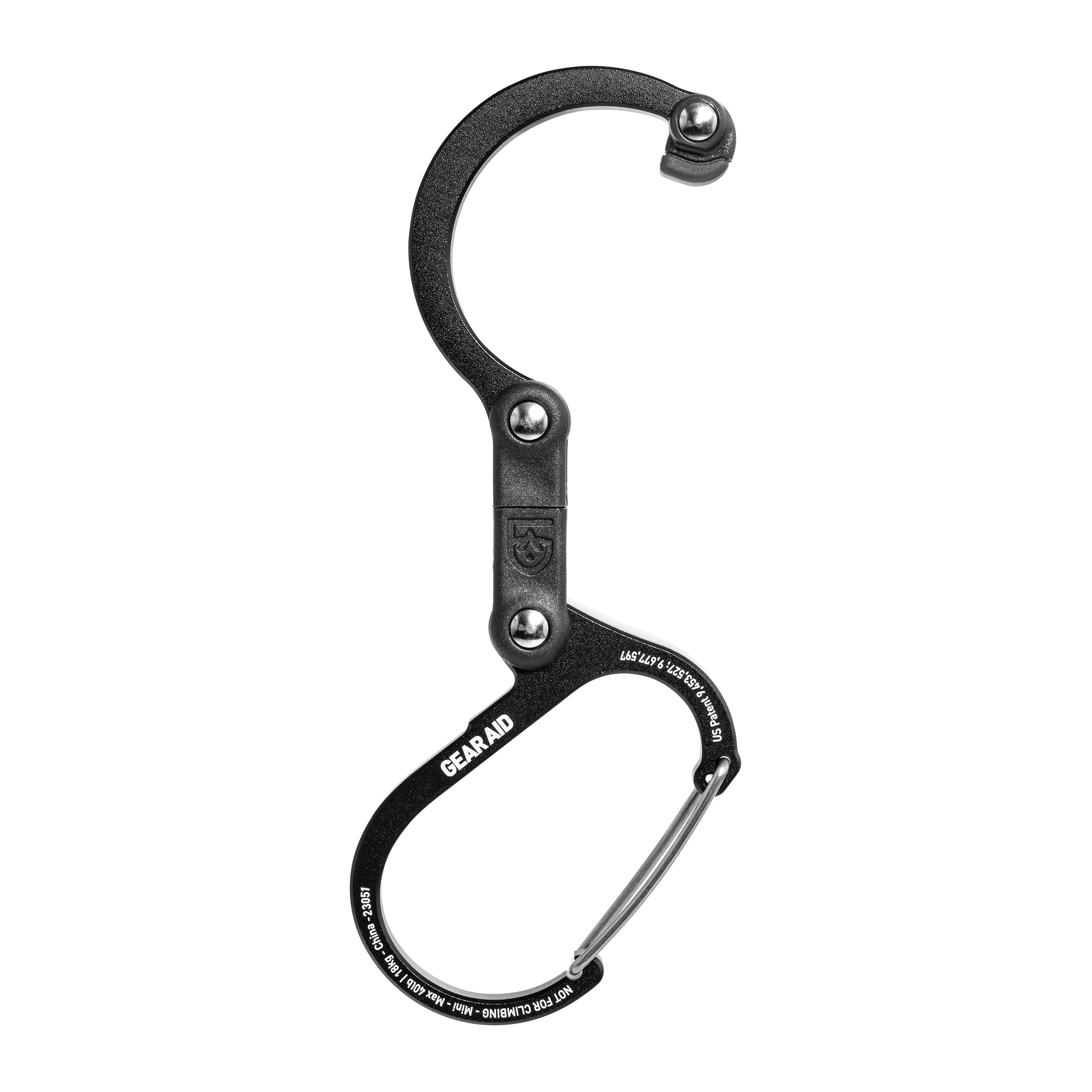 Gear Aid Heroclip Mini Karabiini - Stealth Black