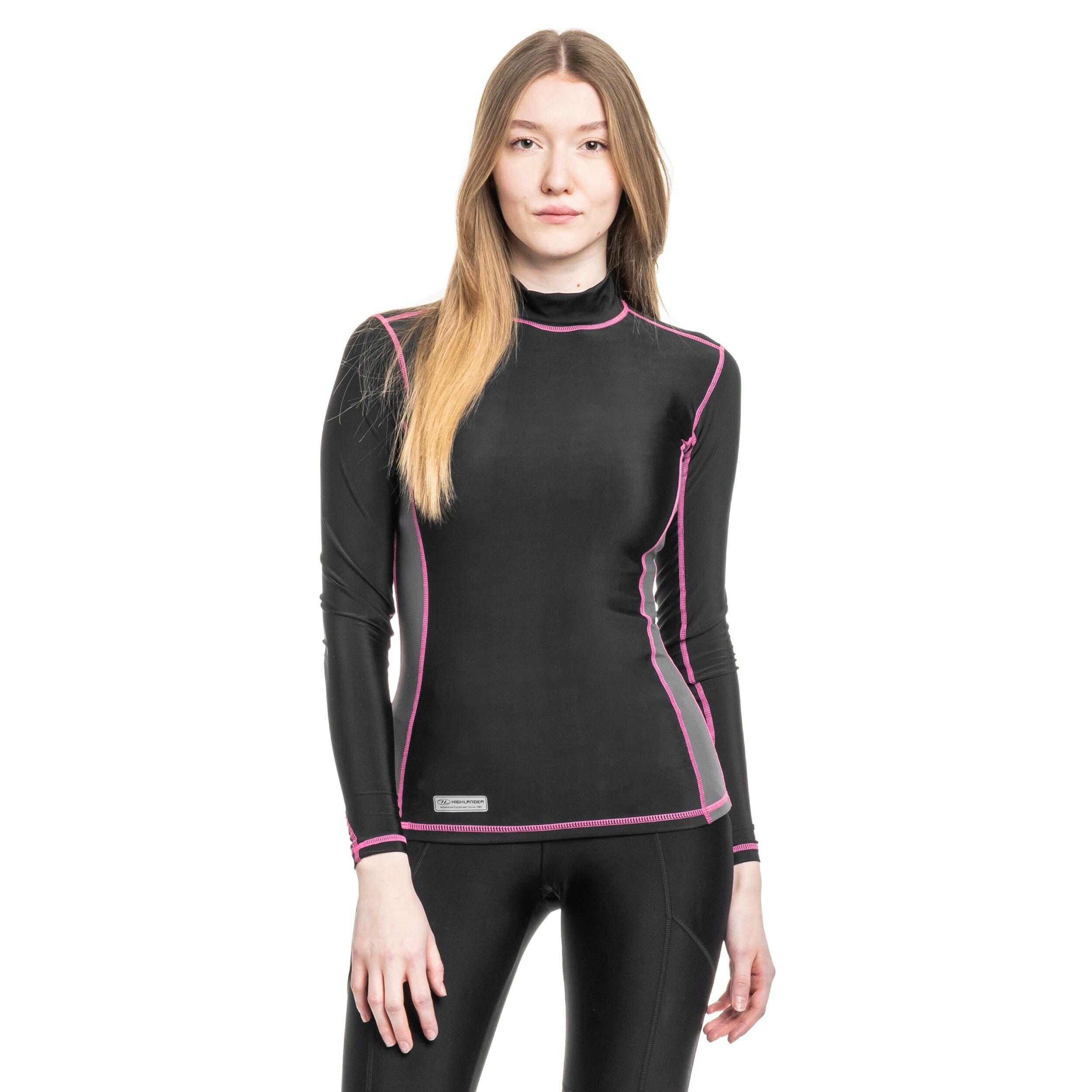 Highlander Pro Comp Long Sleeve Top Naisten Lämpöaktiivinen Paita - Black/Grey