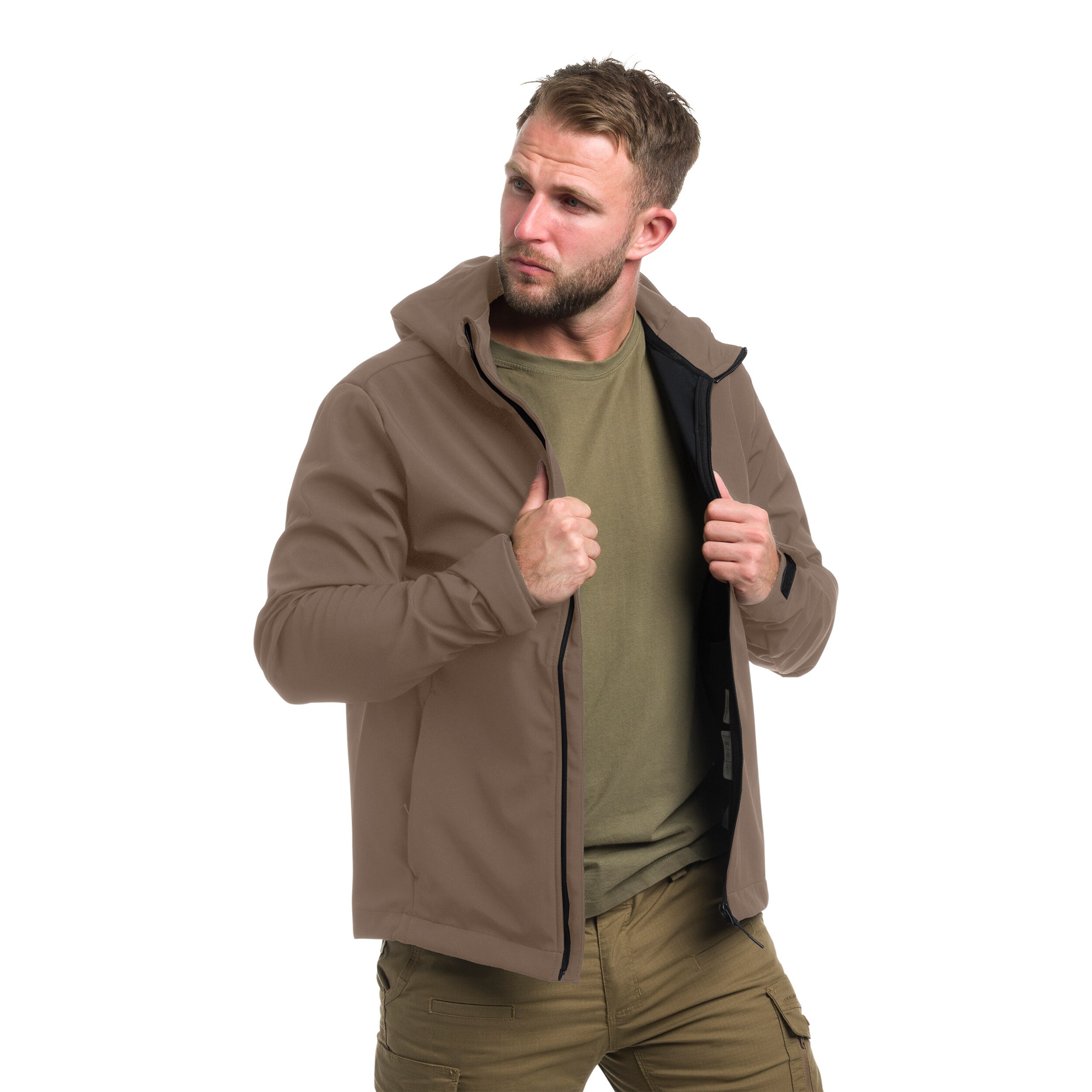 4F Softshell M324 Takki - Ruskea
