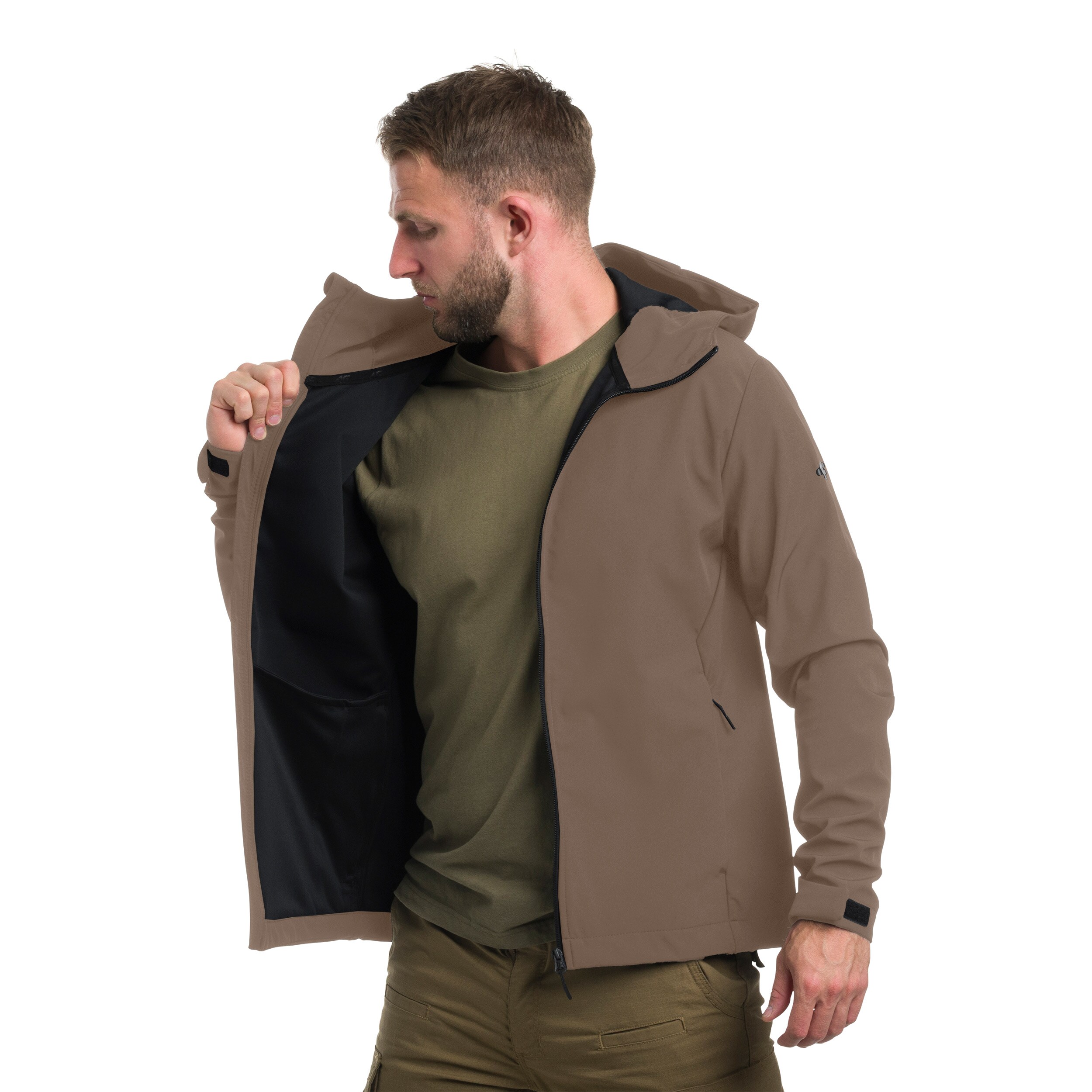 4F Softshell M324 Takki - Ruskea