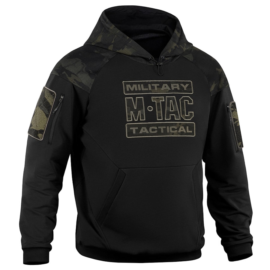 M-Tac Hoodie Combat - Black/MultiCam Black huppari
