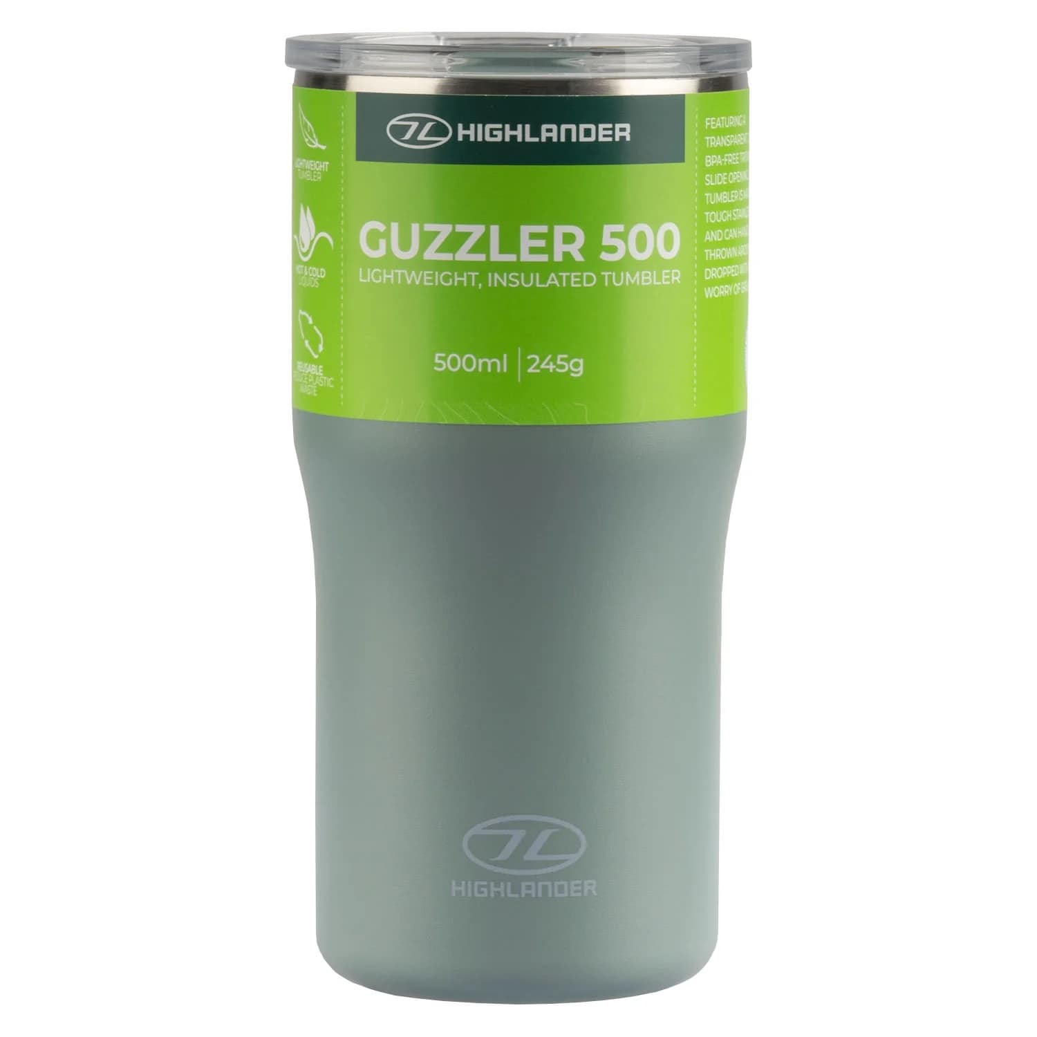 Highlander Guzzler Termosmuki 500 ml - Slate Green