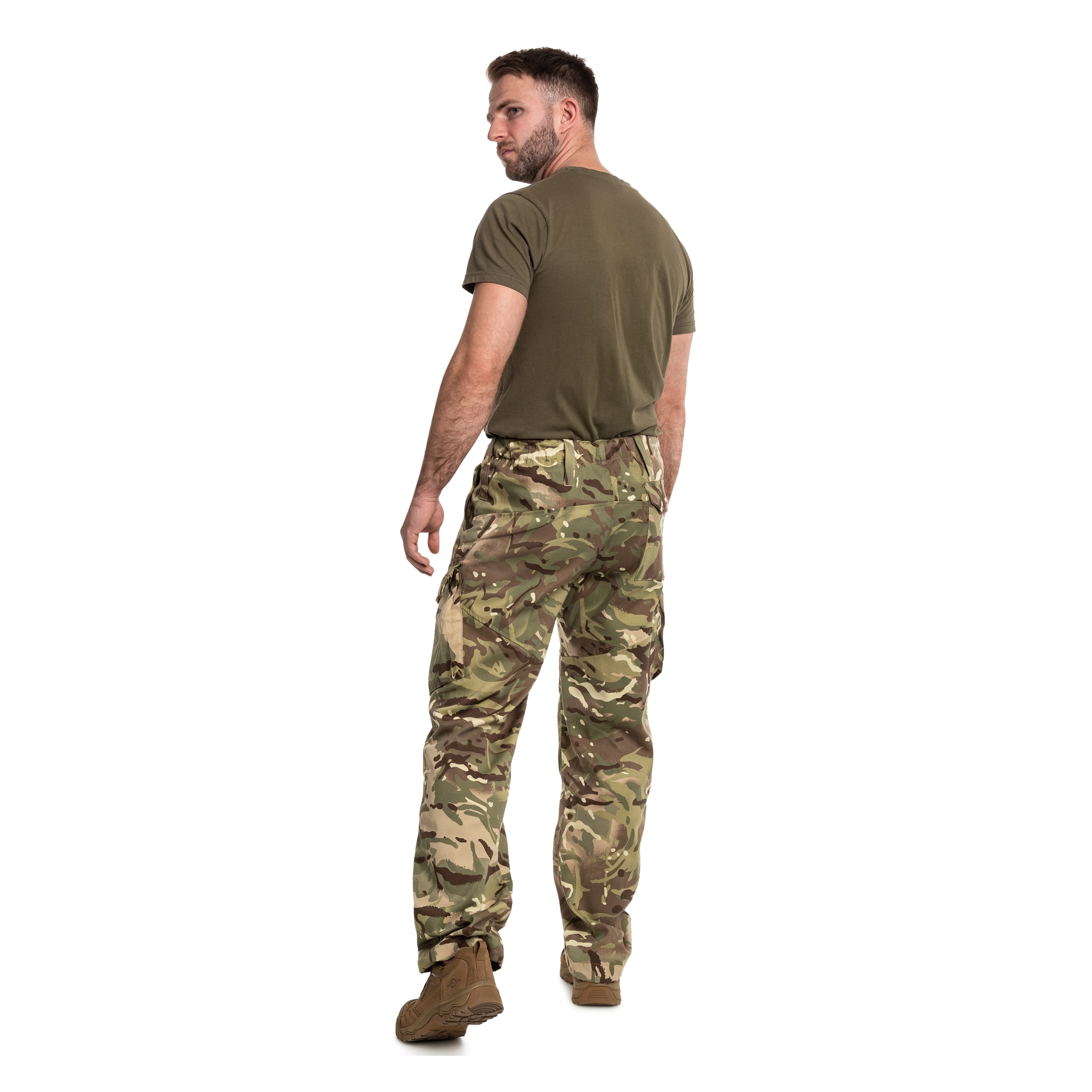 Highlander Forces Delta Trousers Housut - Arid MC Camo