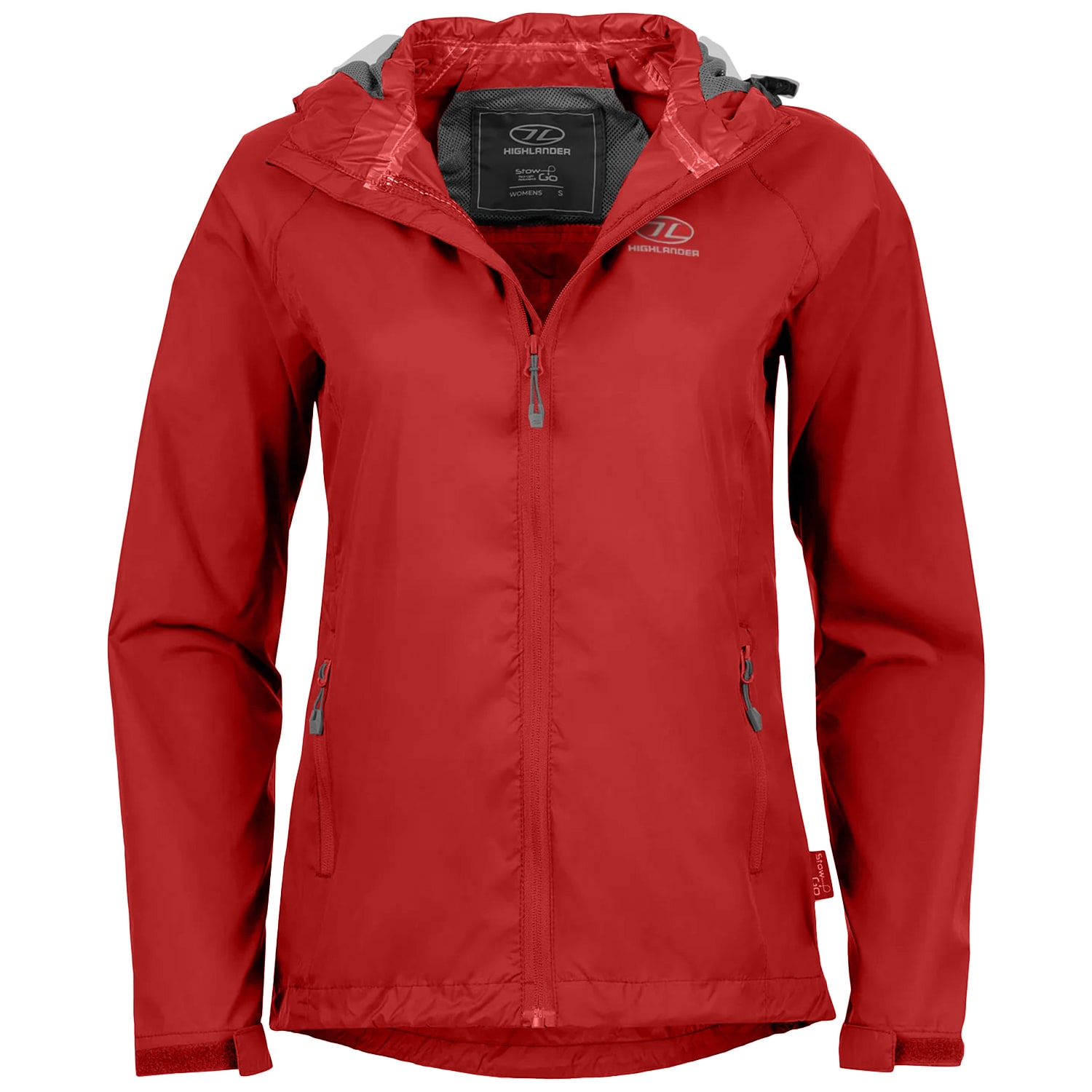 Highlander Outdoor Stow & Go Pack Away Naisten Takki - Red