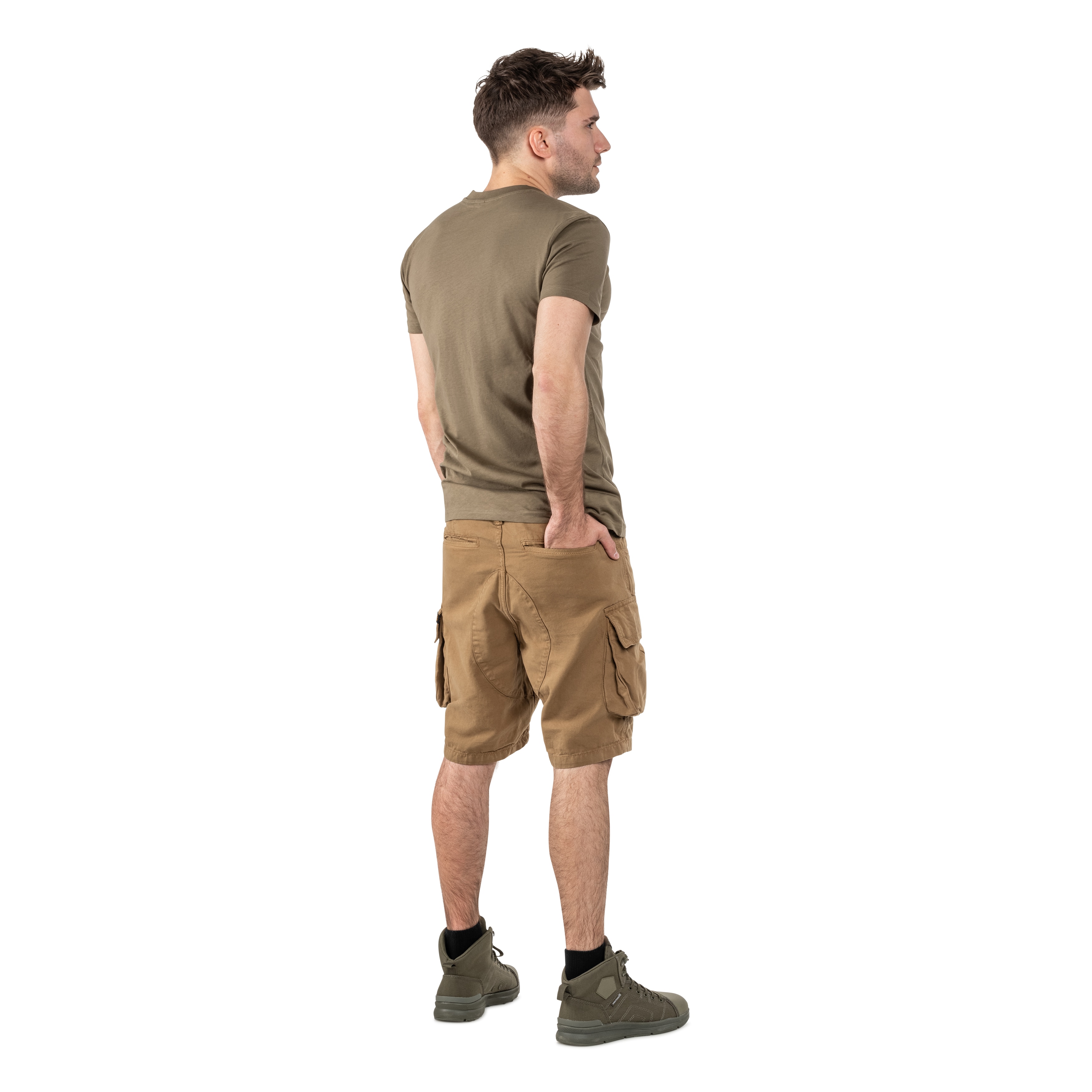 Alpha Industries Canvas Cargo Shorts - Khaki