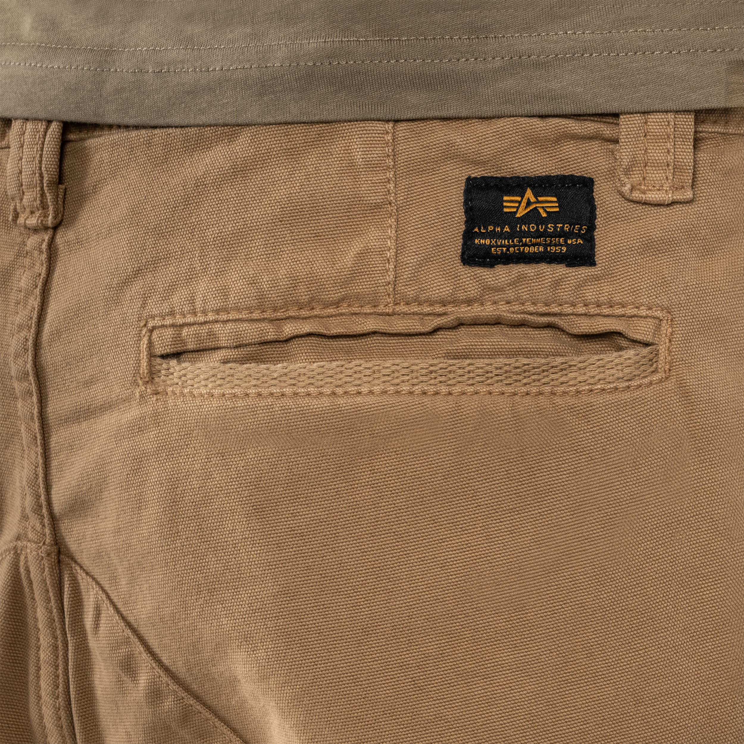 Alpha Industries Canvas Cargo Shorts - Khaki