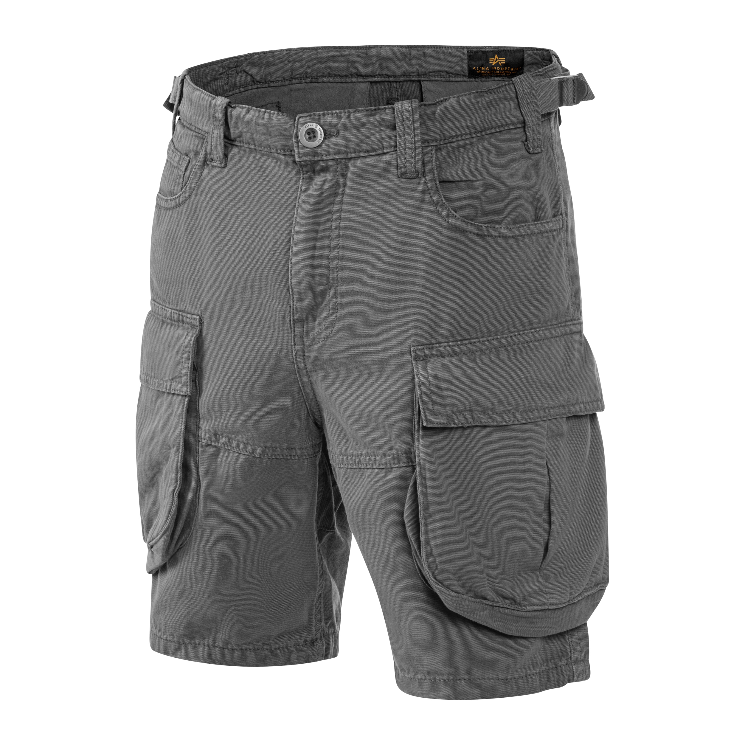 Alpha Industries Canvas Cargo Shorts - Vintage Grey