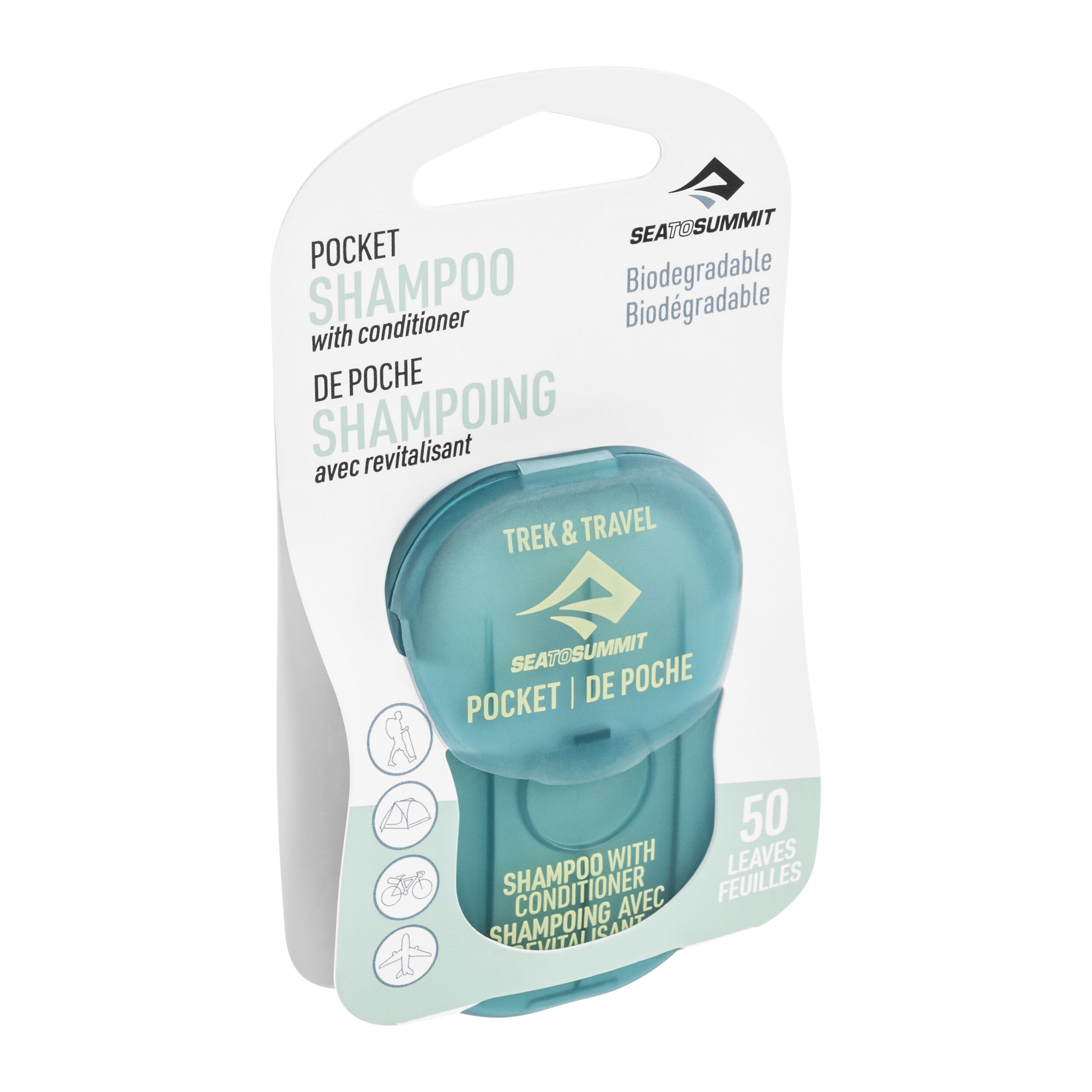 Sea To Summit Trek & Travel Shampoo with Conditioner Shampoo- ja hoitoainelevyt 50 kpl
