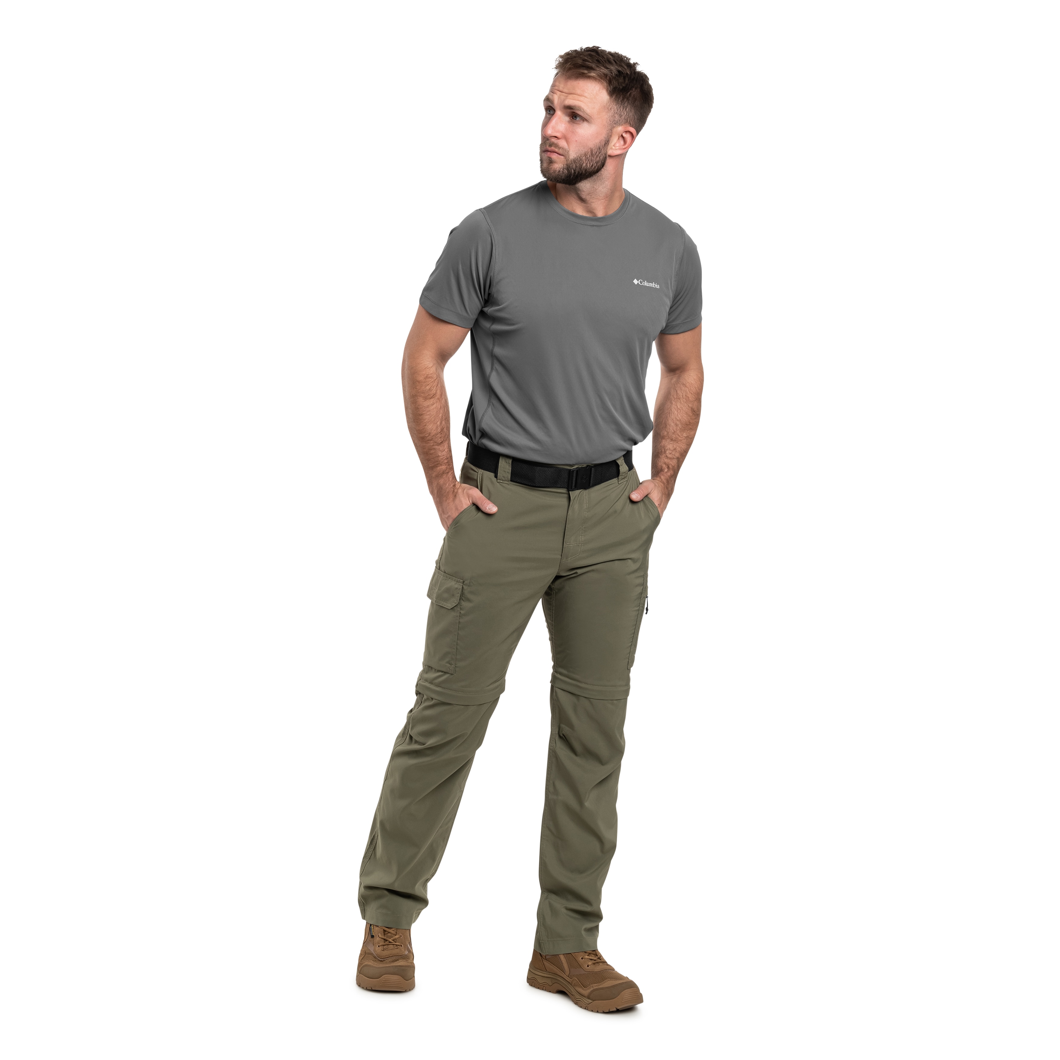 Columbia Silver Ridge Utility Convertible Pants Housut - Stone Green