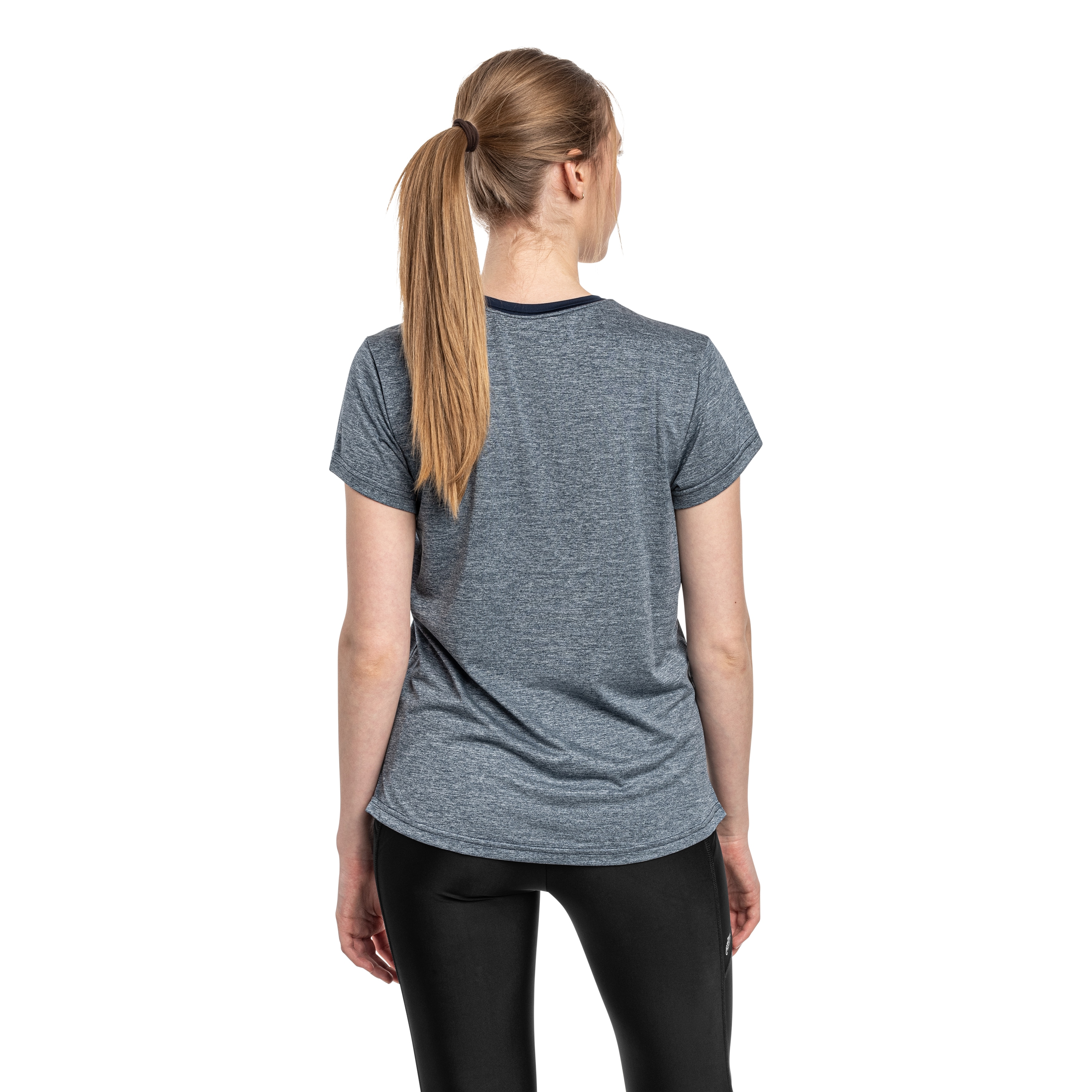 Columbia Bluevista Hill Short Sleeve Crew Naisten T-paita - Collegiate Navy Heather