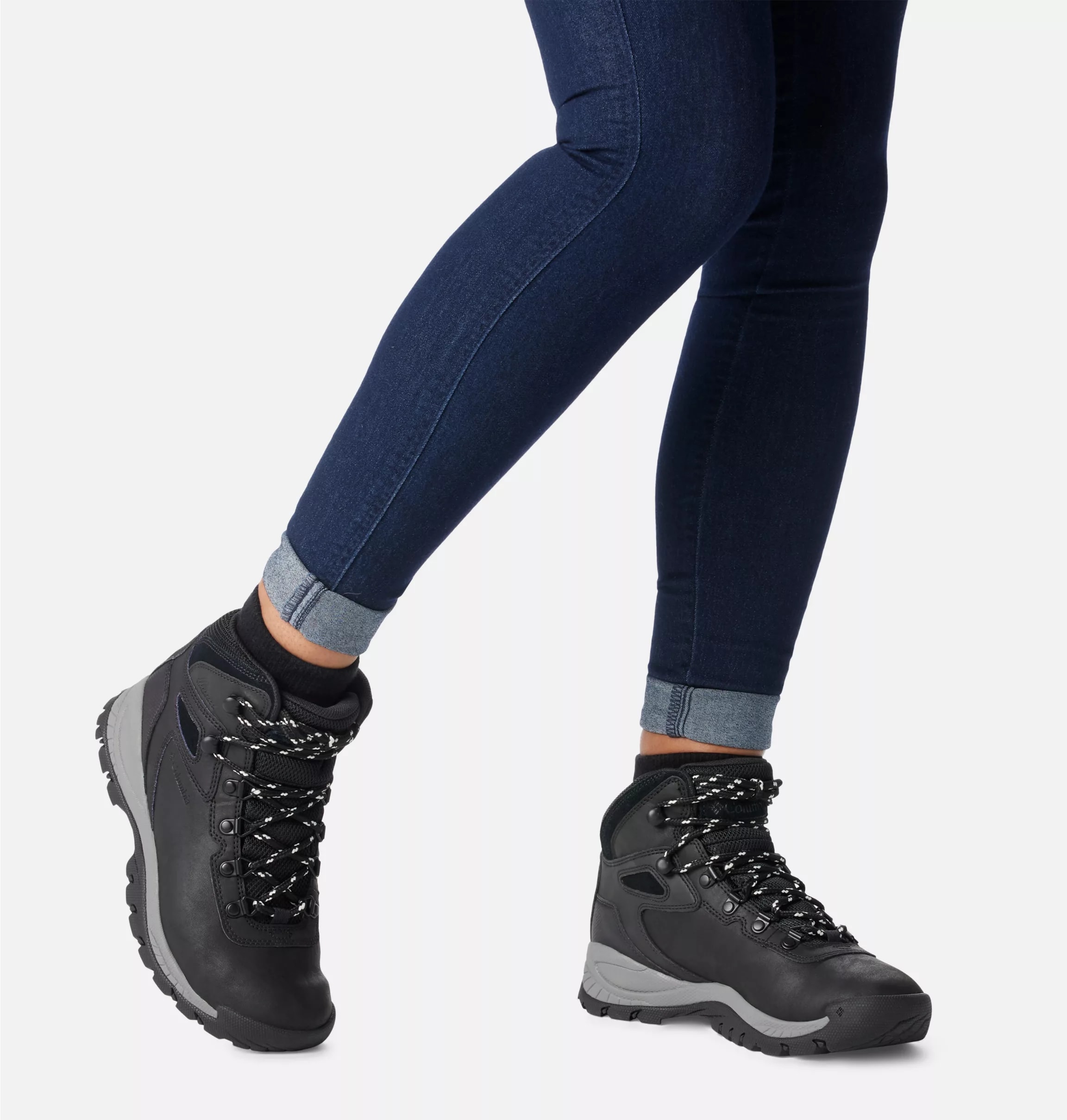 Columbia Newton Ridge Plus WP Naisten Kengät - Black/Chalk