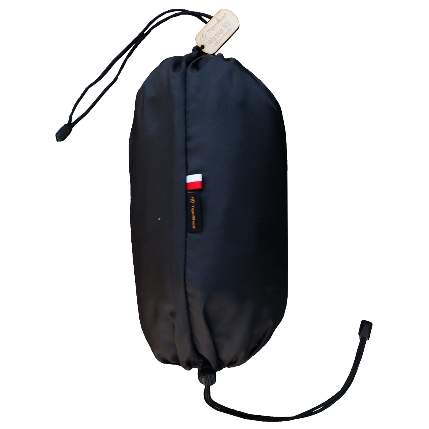 TigerWood Ważka V1 Double Zip riippumatto hyttysverkolla - Black