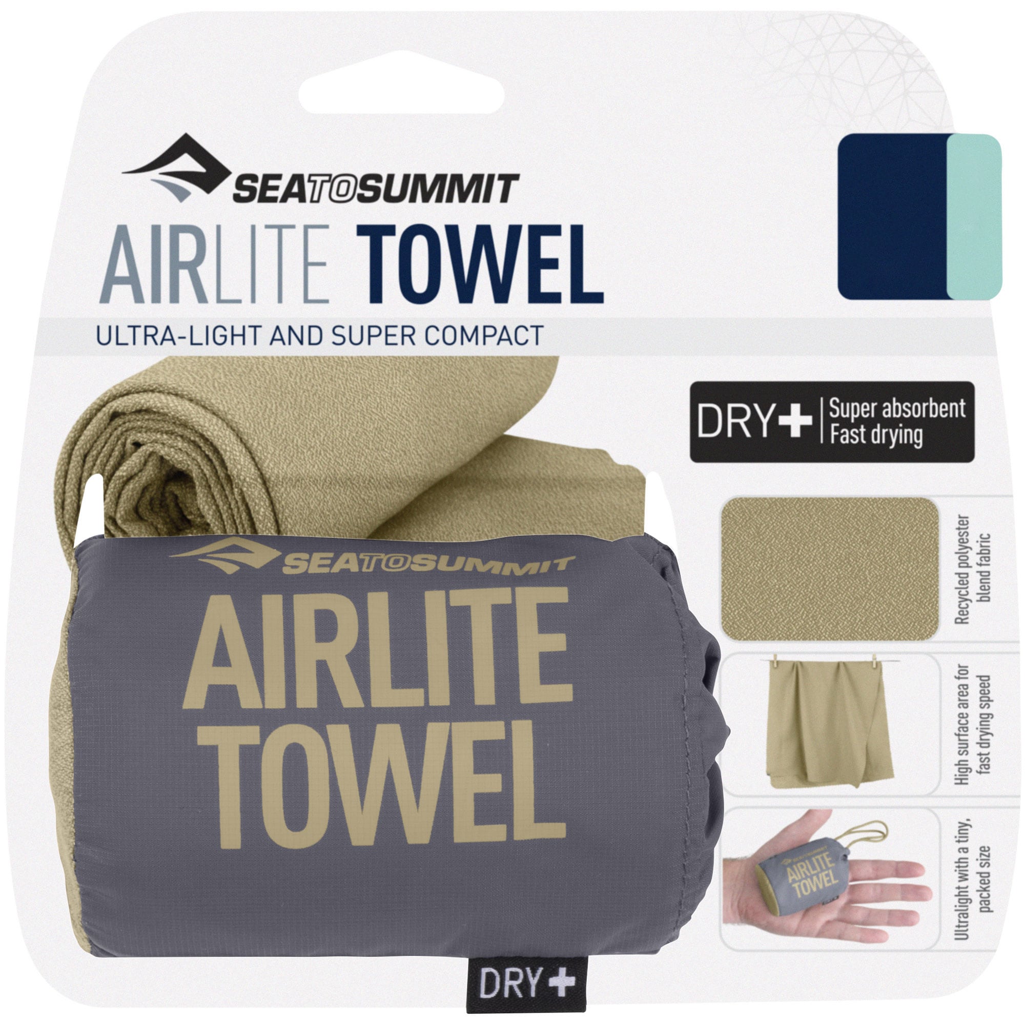 Sea To Summit Airlite Towel nopeasti kuivuva pyyhe M 50 x 100 cm - Desert