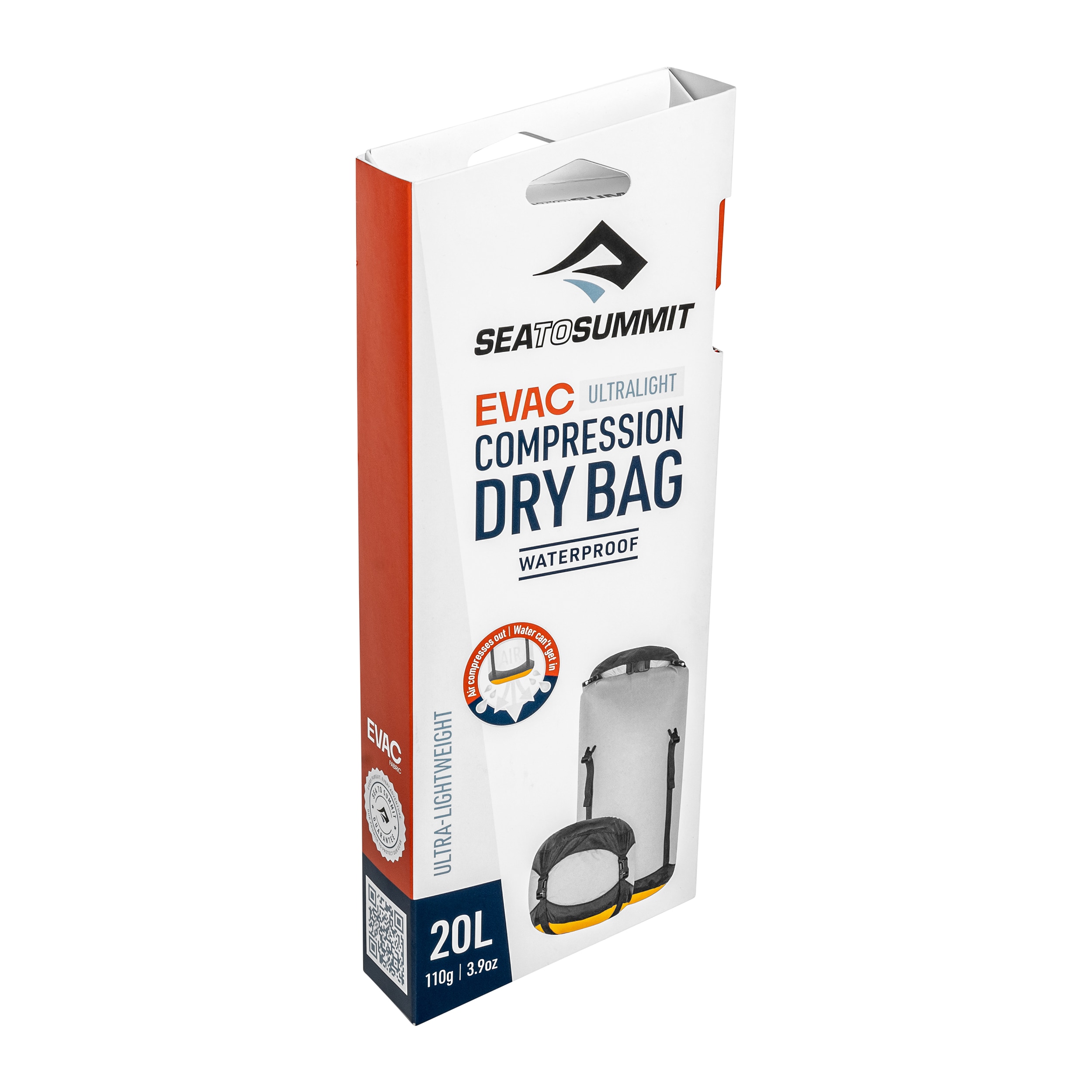 Sea to Summit Evac Compression Dry Bag Ultralight Kompressiopussi 20 l - High Rise Grey