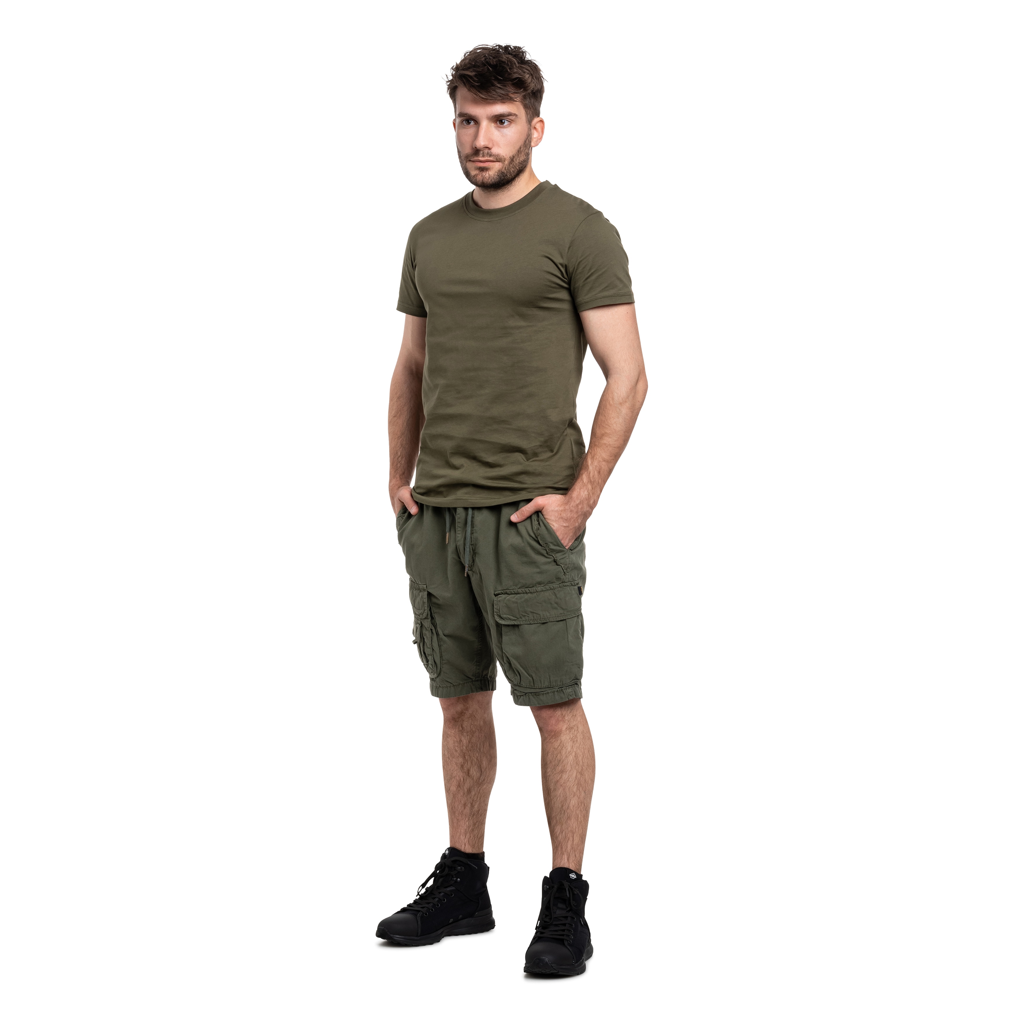 Alpha Industries Aloha Safari Shorts - Dark Olive