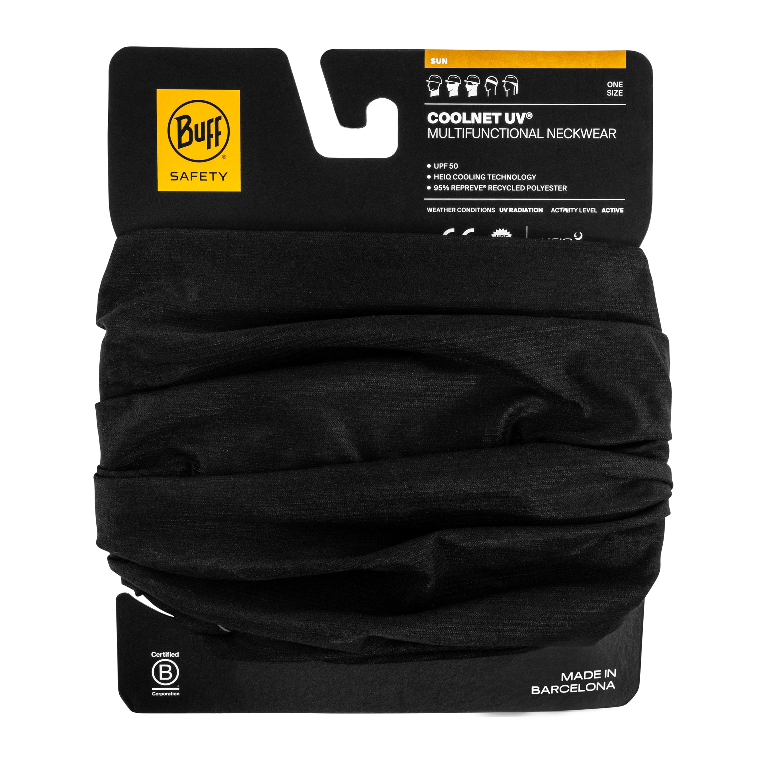 Buff Coolnet UV Solid Suojahuivi - Black