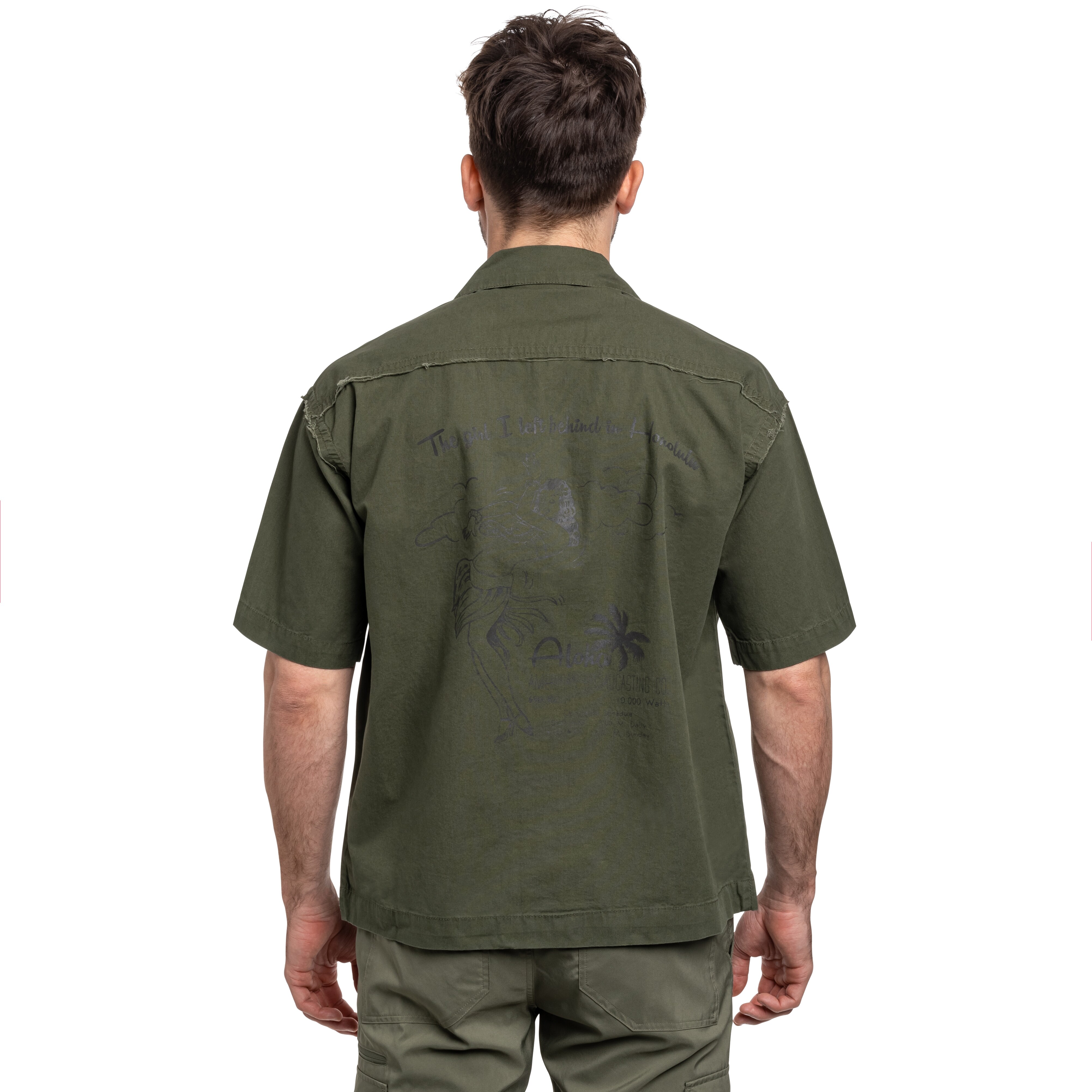 Alpha Industries Aloha Safari Lyhythihainen Paita - Dark Olive