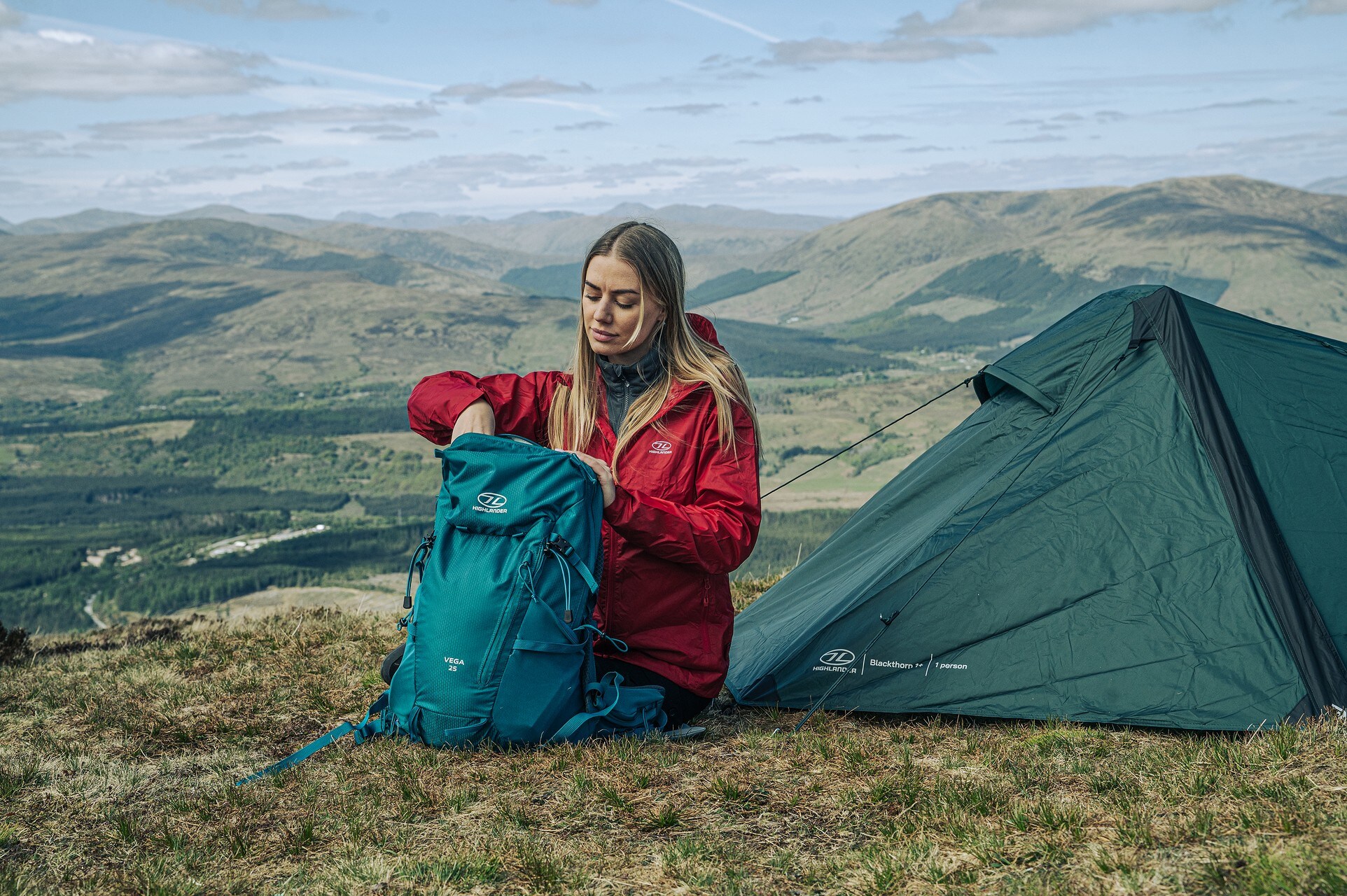 Highlander Outdoor Vega 25 l Naisten reppu - Teal