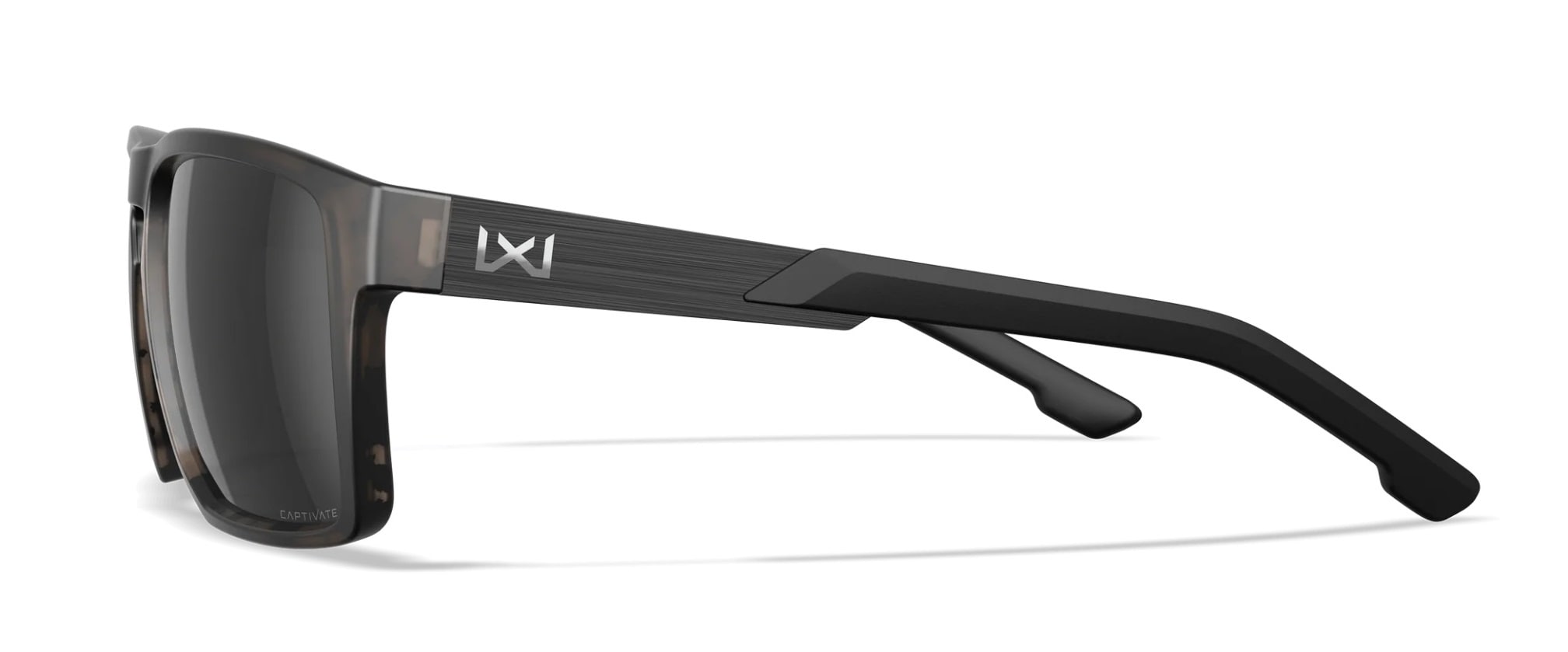 Wiley X Apex Taktiset Lasit - Captivate Polarized Black Mirror/Matte Tortoise Brown