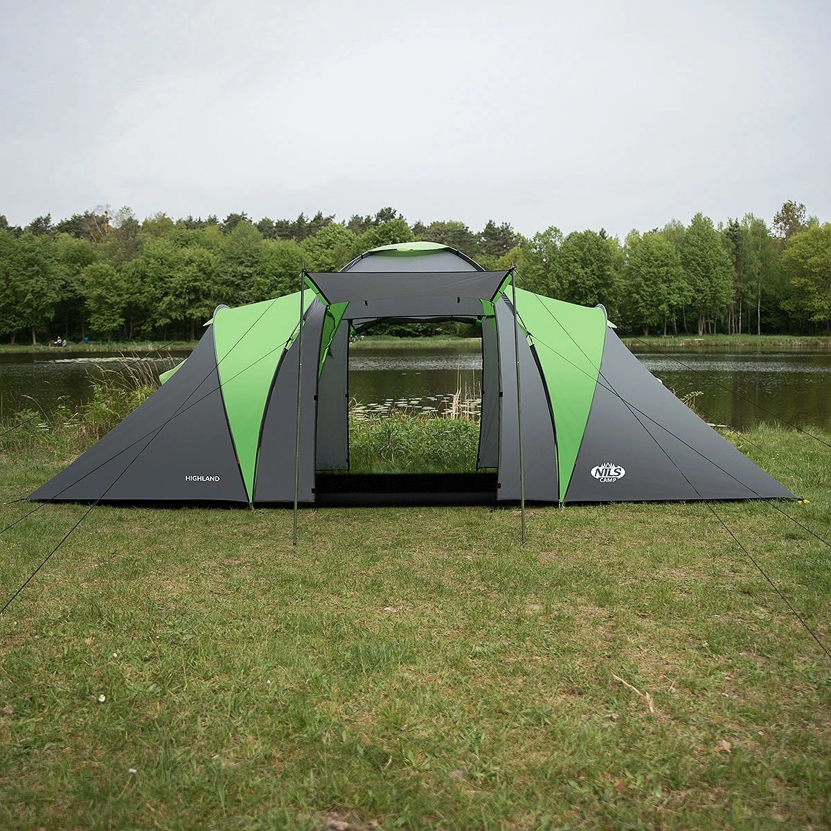 Nils Camp Highland NC6031 Teltat 6 hengelle - Green-Grey