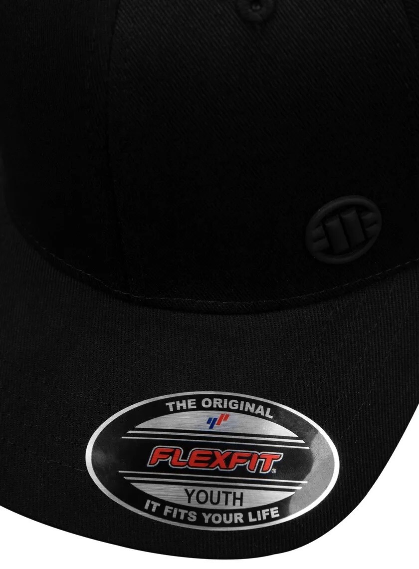 Pitbull Full Cap Youth Logo Lippis - Black
