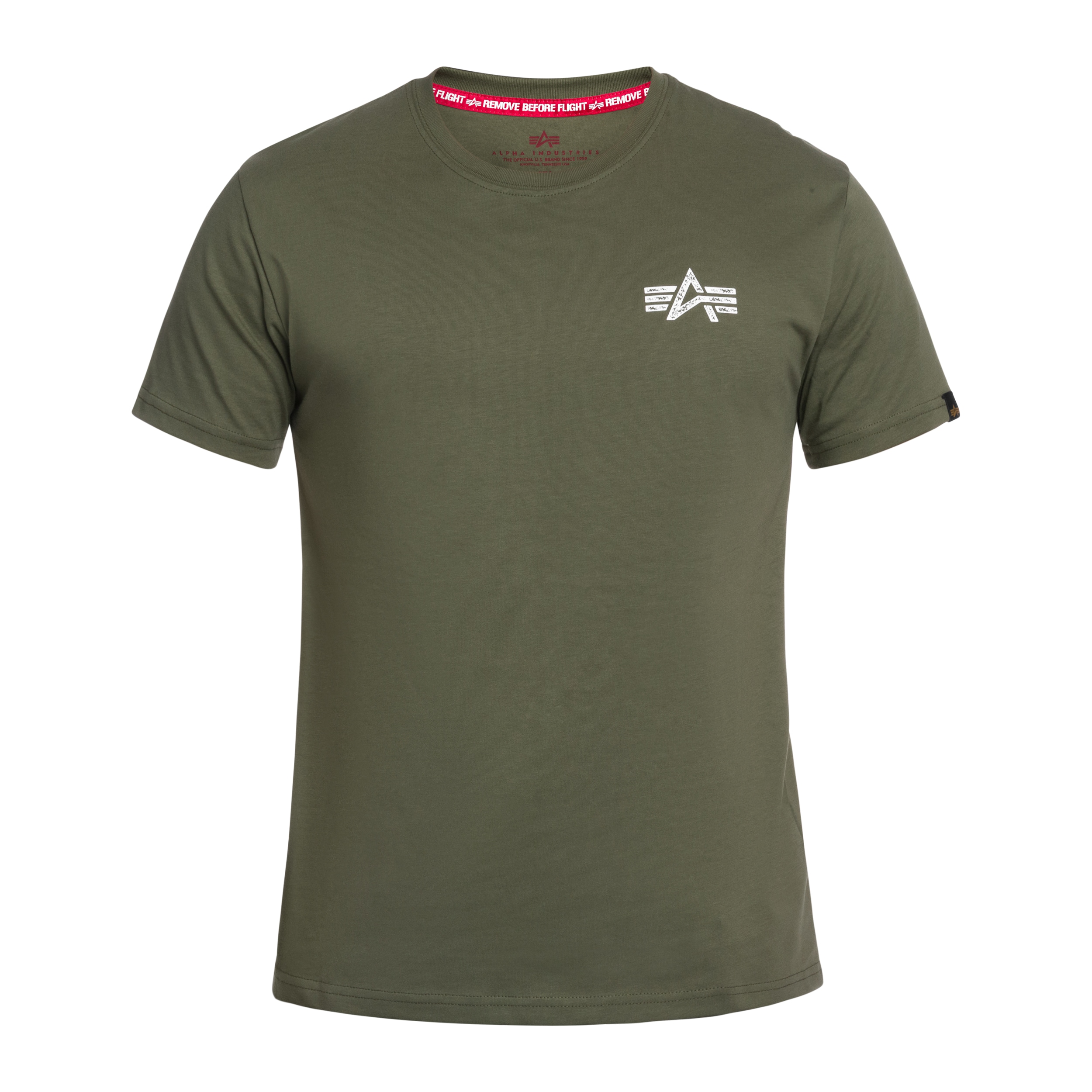 Alpha Industries Signature Back Print T-paita - Sage Green