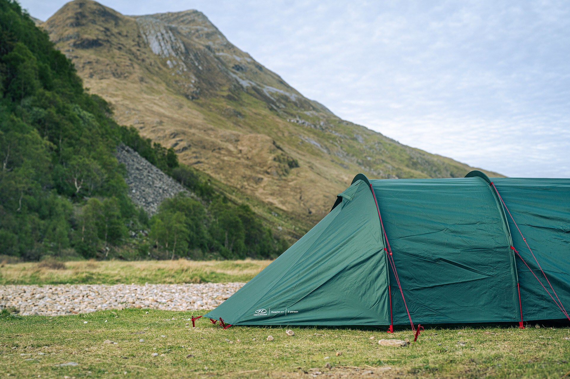 Highlander Outdoor Respite Extended Tunnel Tent Kaksihengen teltta - Pine Green