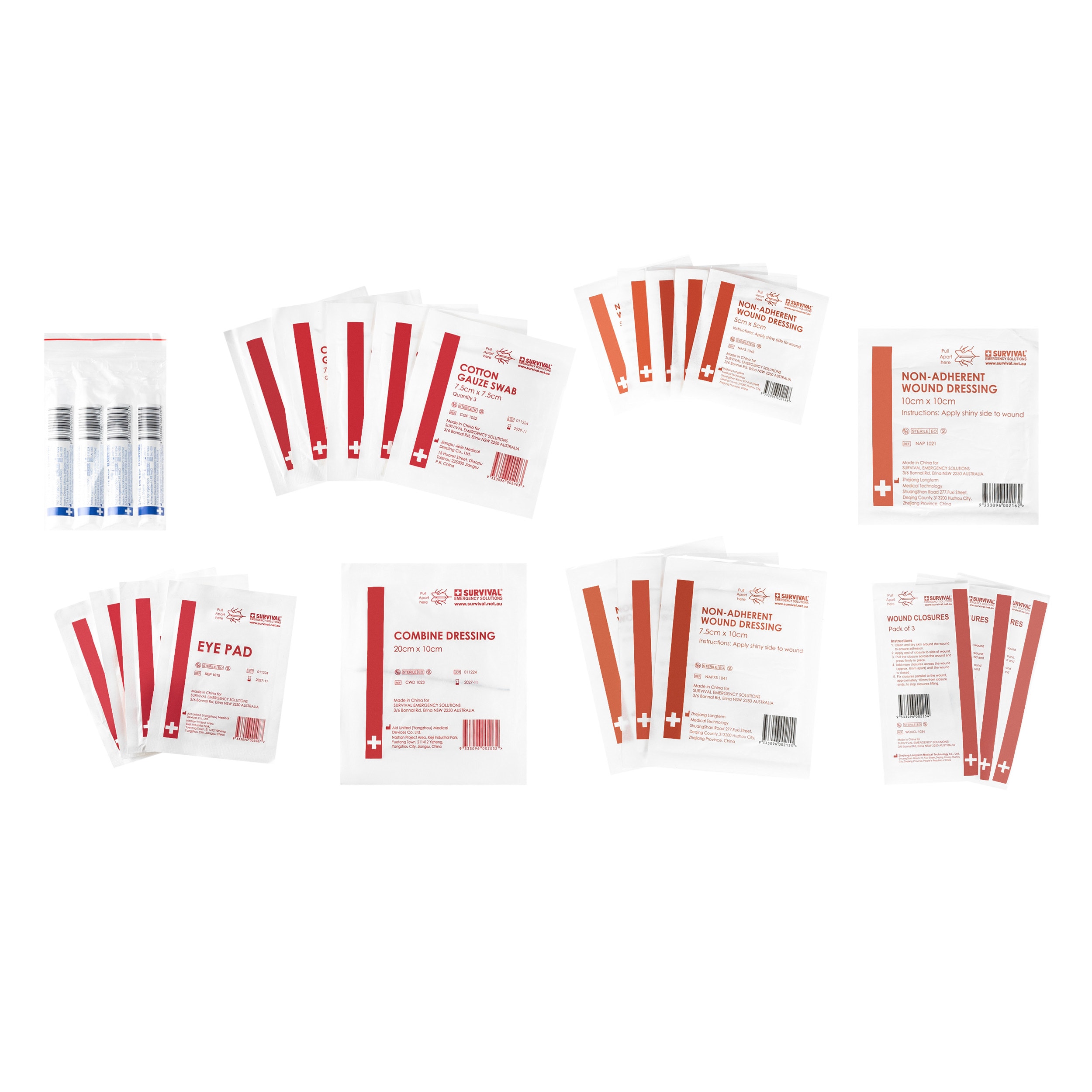 Survival Workplace First Aid Kit Ensiapupakkaus varusteineen