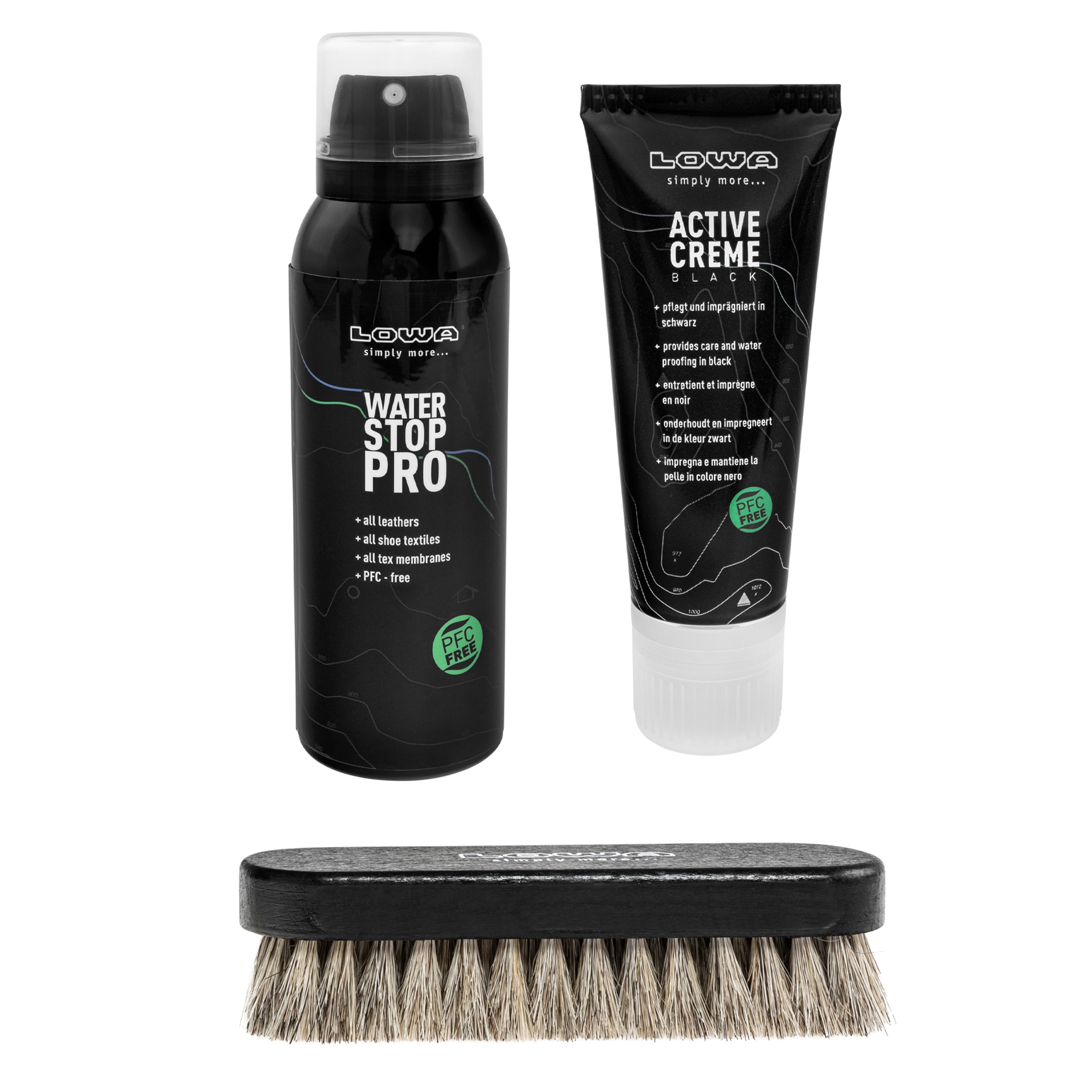Lowa Care Set Kengänhoitosetti - Black