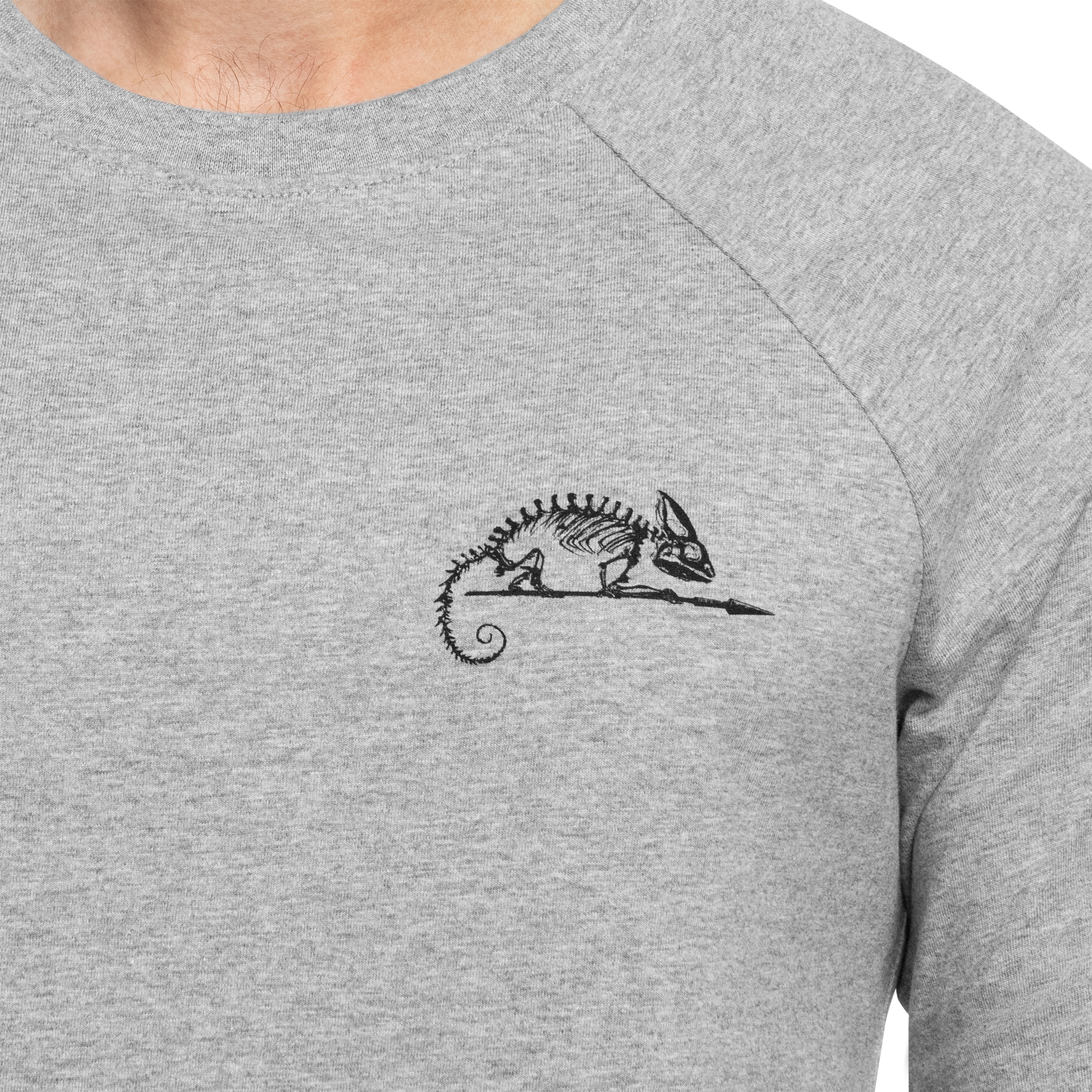 Helikon-Tex Long Sleeve Logo -paita - Grey Melange