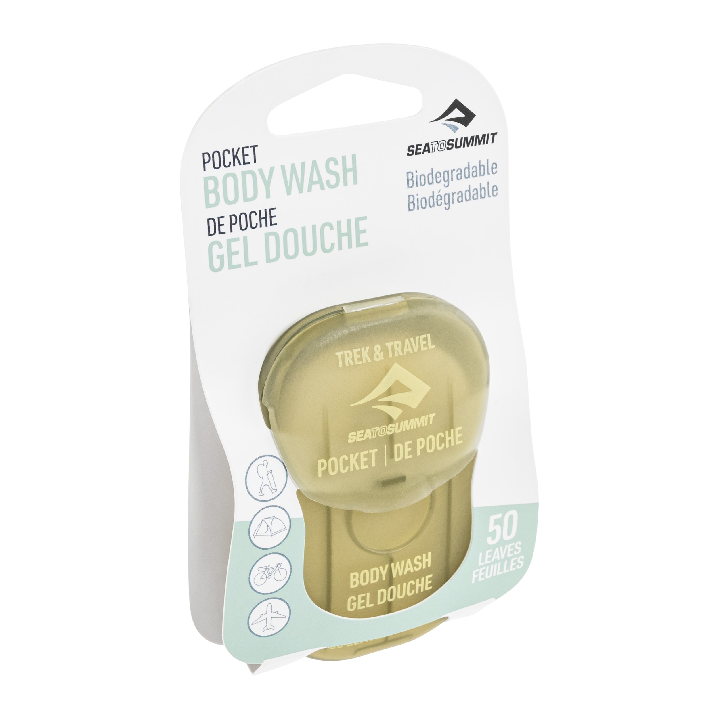 Sea To Summit Trek & Travel Pocket Body Wash retkisaippua liuskoina - 50 kpl