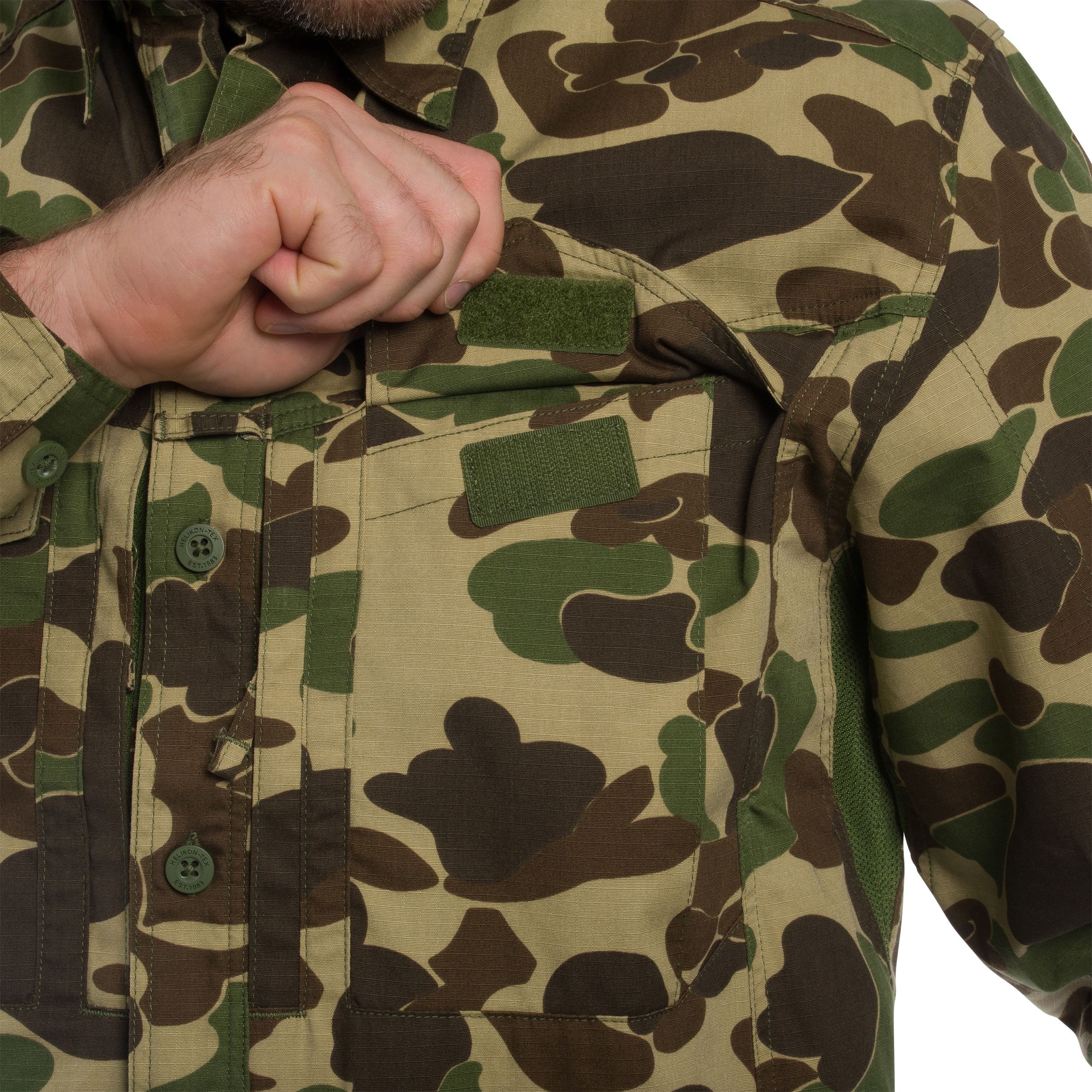Helikon-Tex Defender Mk2 PolyCotton Ripstop Pitkähihainen Paita - Duck Hunter